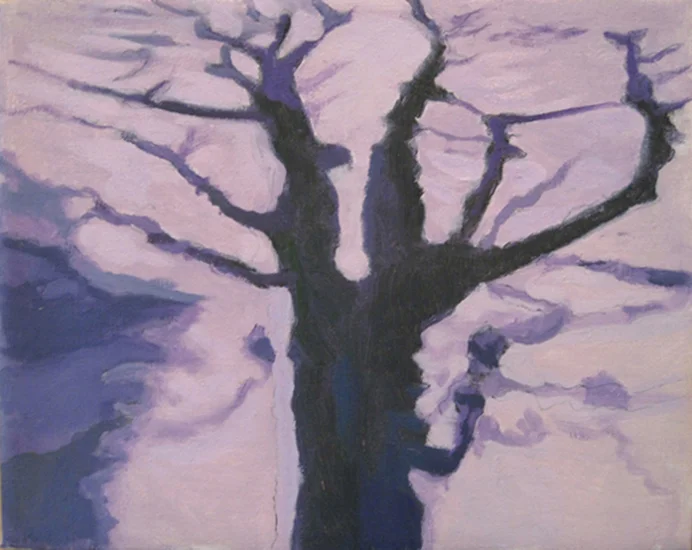 Little Tree, 1998, Oil on linen, 8" x 10"