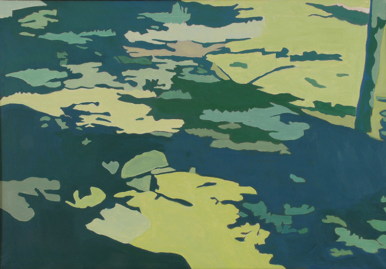Shadows On The Grass , 1997, Oil on linen, 26" x 36"