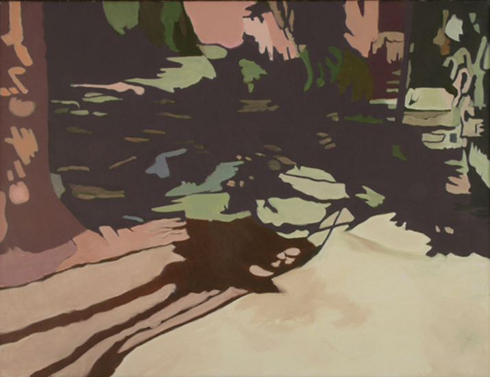 Front Lawn , 1997, Oil on linen, 26" x 34"