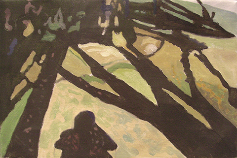 Edge of Forest , 1998, Oil on linen, 8" x 12"