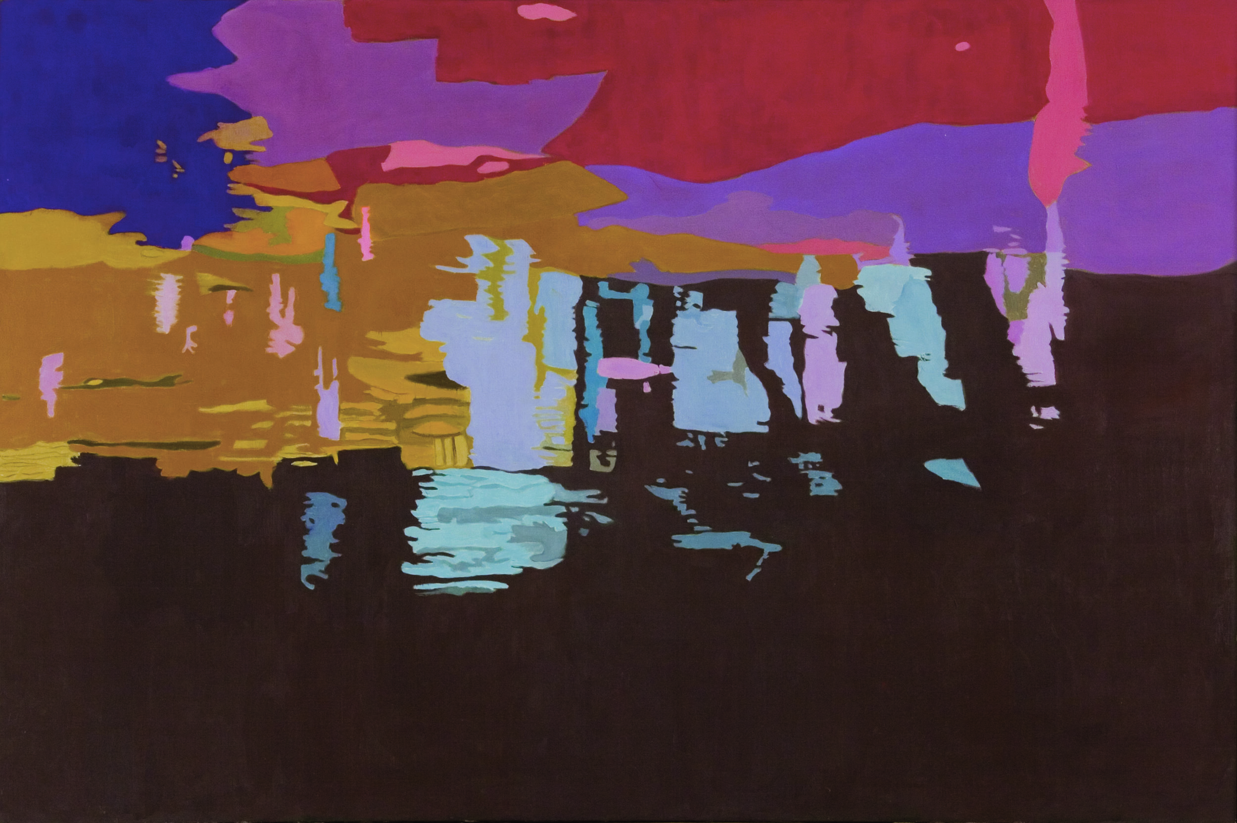   Dark River Bottom,  40” x 60” Oil on Linen, 1997 