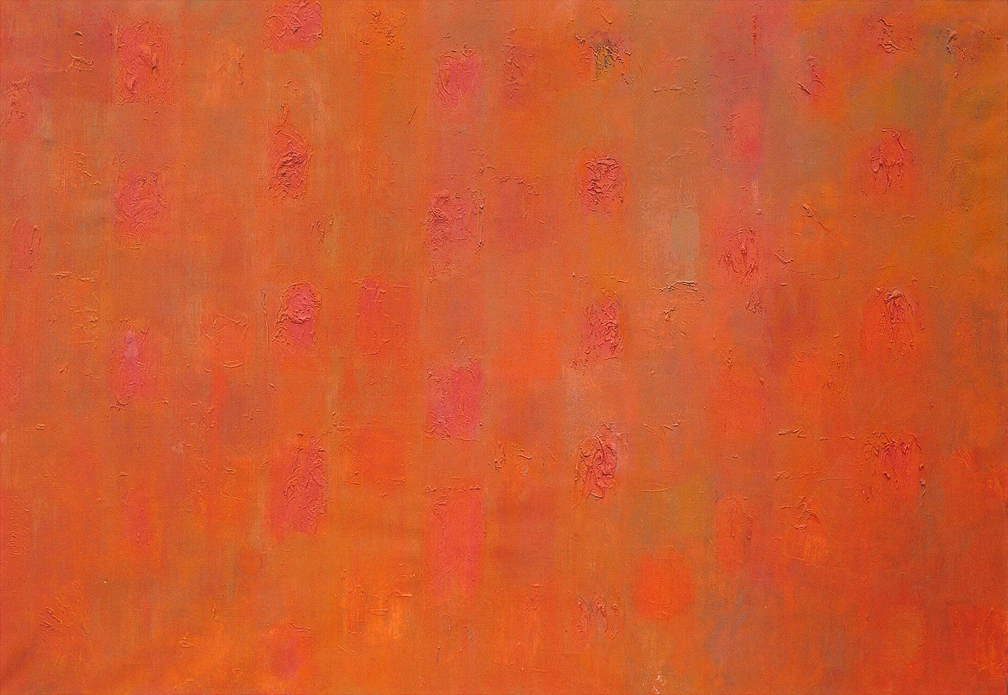Orange Oil on Canvas, 50” x 72”, 1953