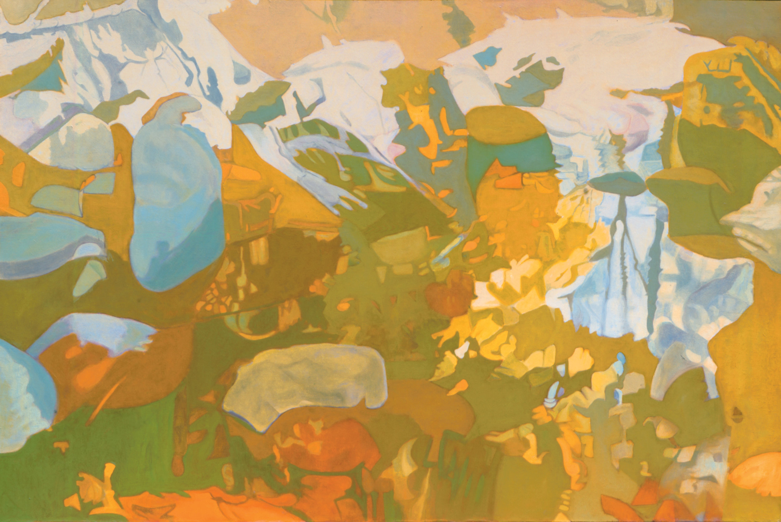  In Yellow Oil on Linen, 47” x 70”, 1987 
