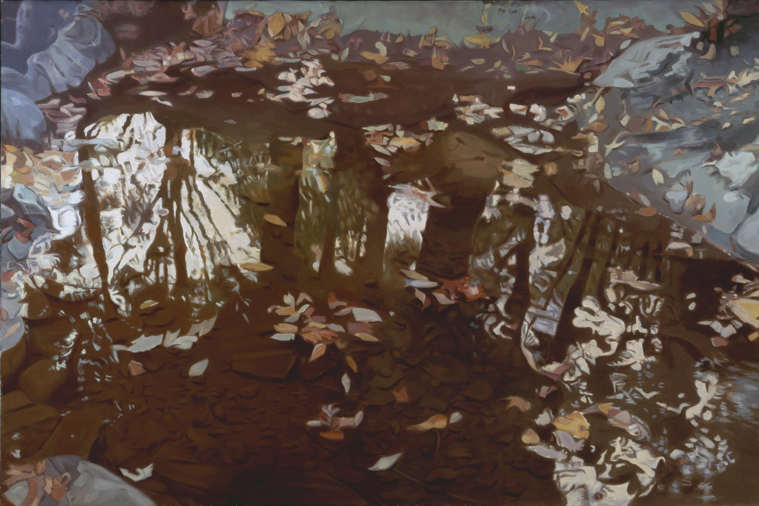   Fall Reflections  Oil on Linen, 40”x60”, 1978 