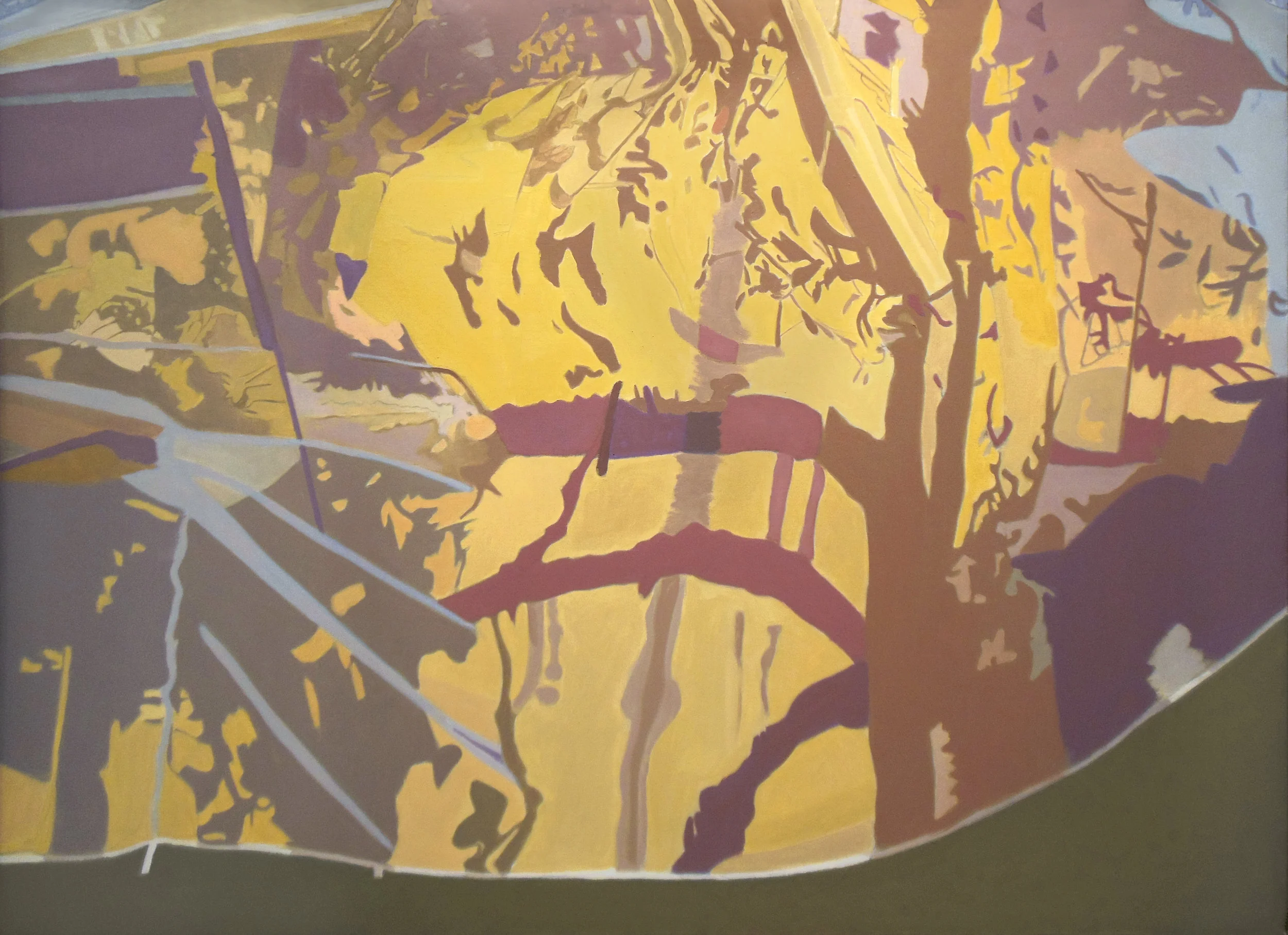 In Yellow Oil on Linen, 36”x50”, 1994
