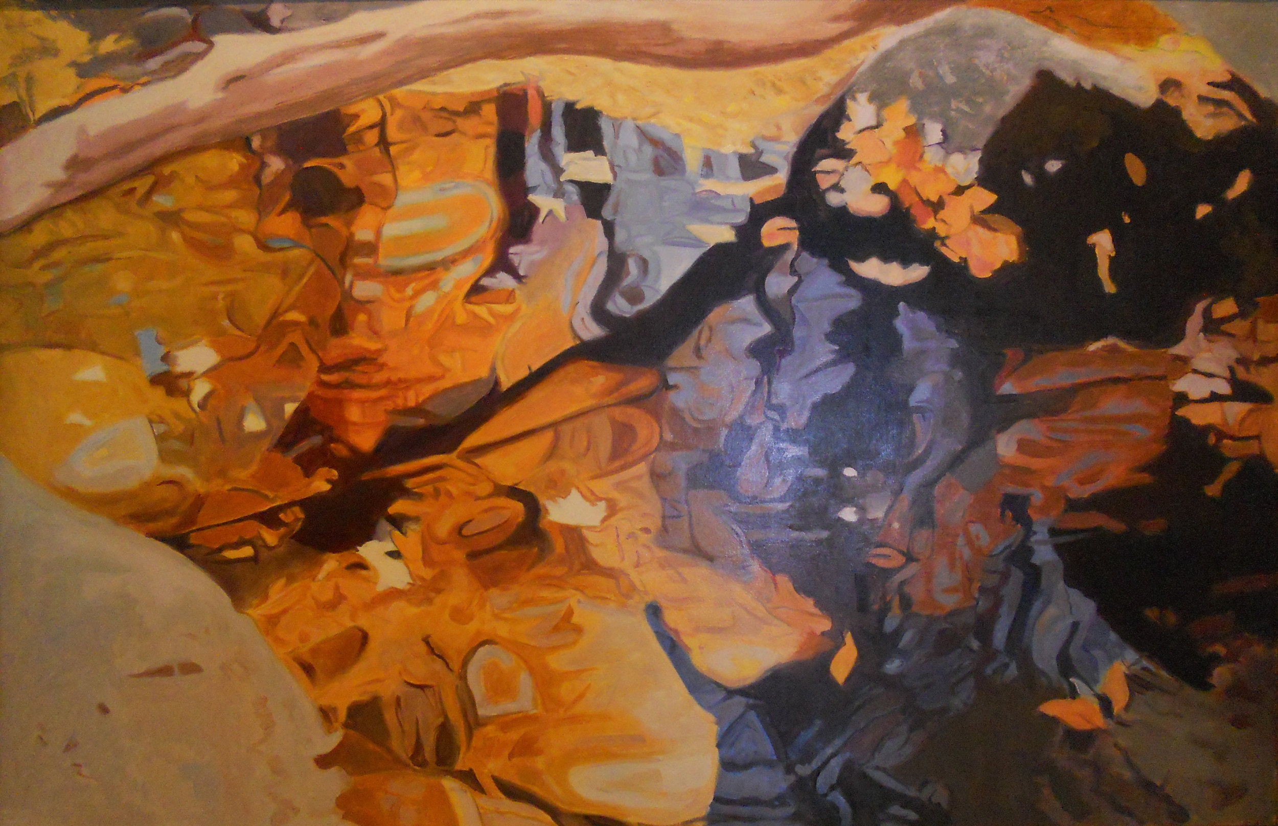   Limb Over The Water , Oil on Linen, 26” x 40”, 1984 