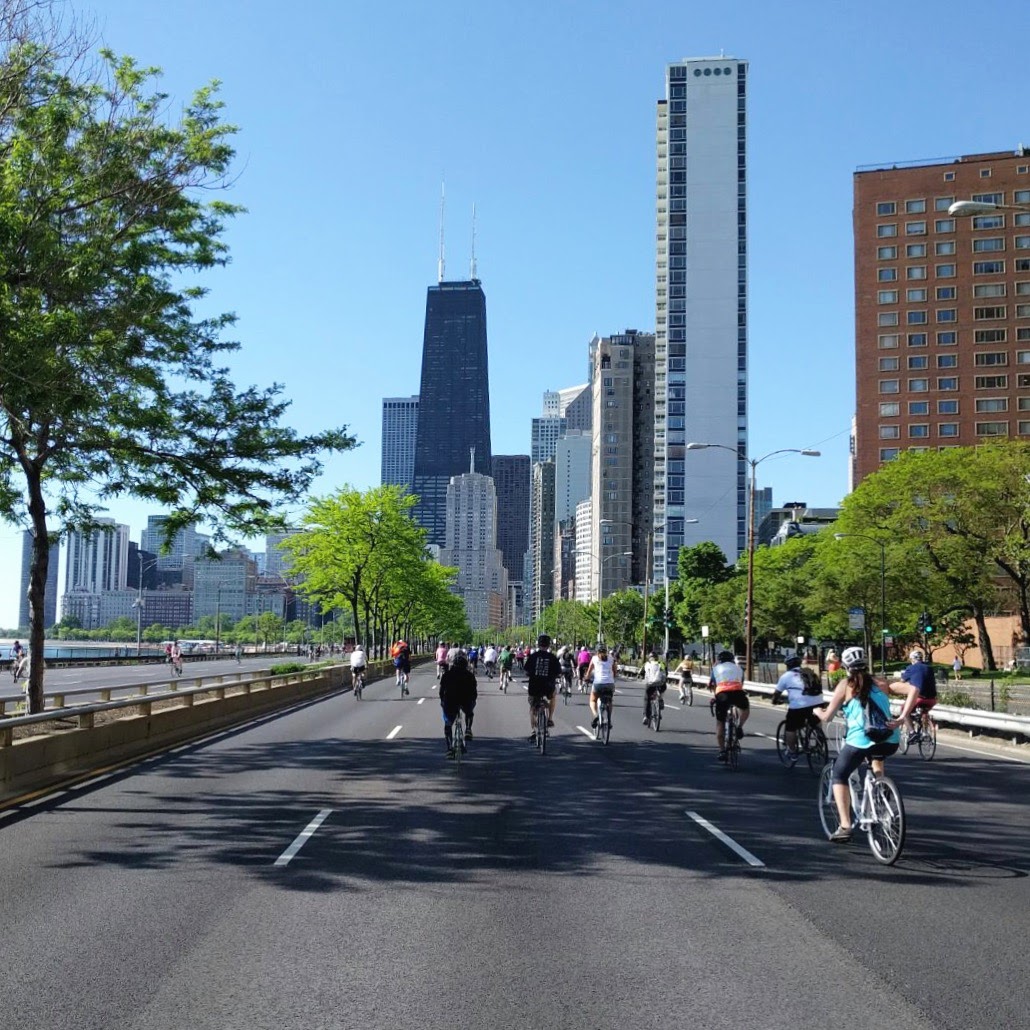 My first time at Chicago's "Bike the Drive" event