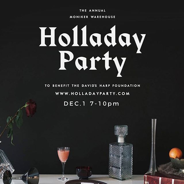HollaDay Party to benefit #localdogooders @davidsharpfound ! Dec 1, 7-10PM at @monikergroup Warehouse in #eastvillagesd

Free craft beer, hipster holiday market, live music, cocktails, food trucks, live DJs, art installations, a photo booth, and a sp