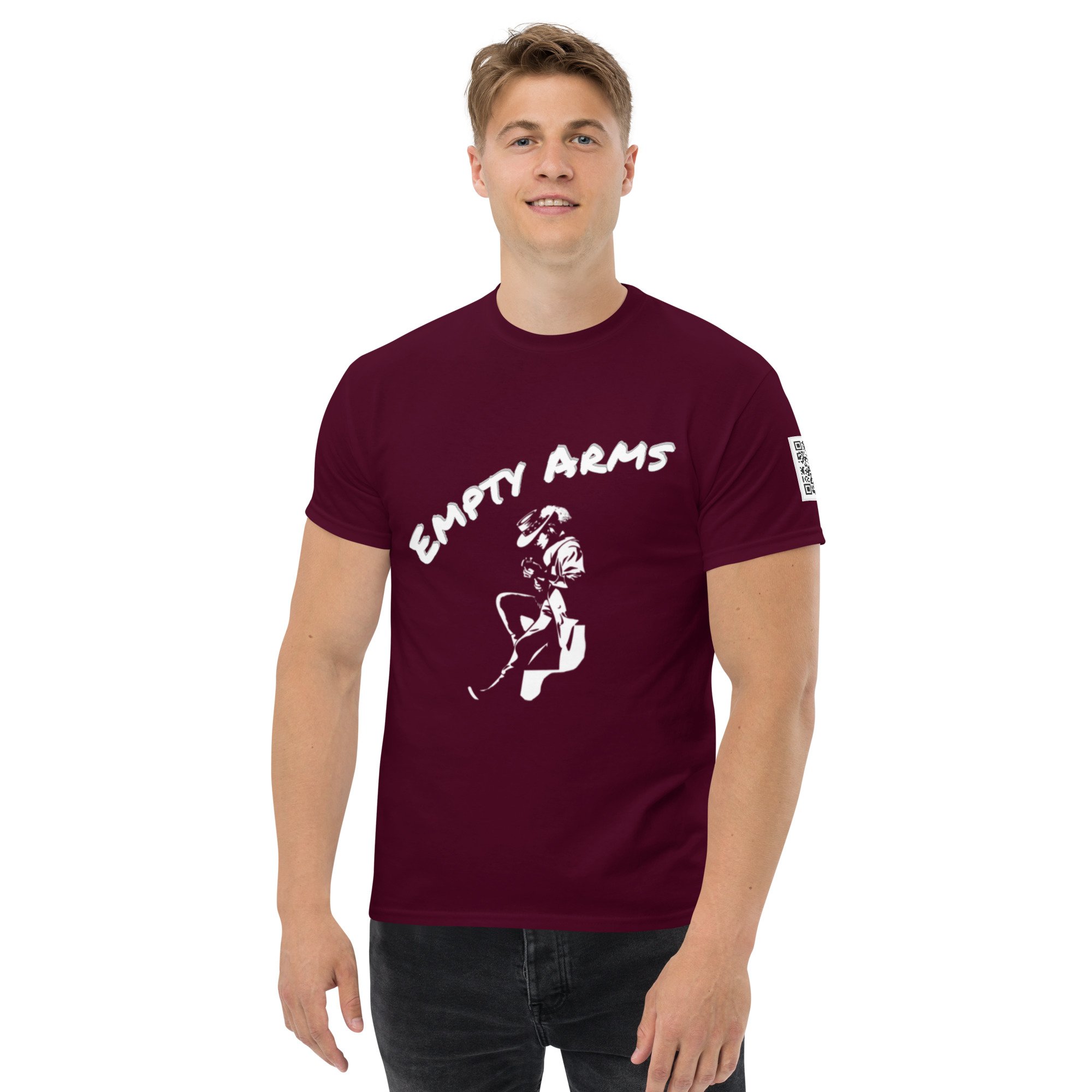 unisex-classic-tee-maroon-front-6a6229d20357a.jpg