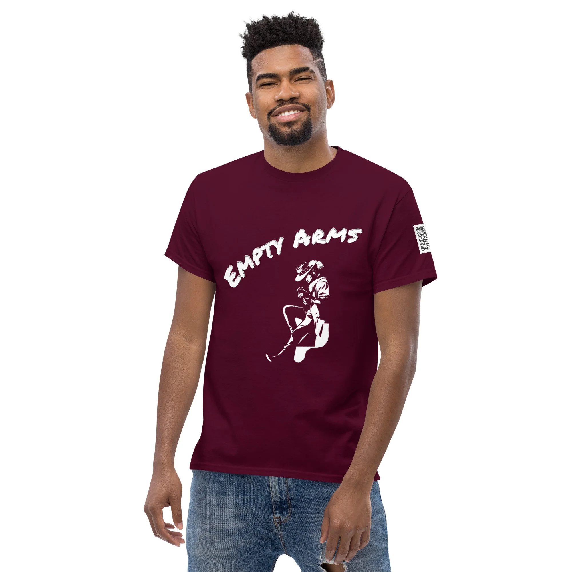unisex-classic-tee-maroon-front-2-6a663f0d32fd4.jpg