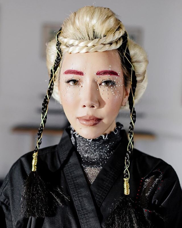 I photographed the amazing @tokimonsta on set for her new music video, which is out now. Just look at her! 😻 👘 🤺
