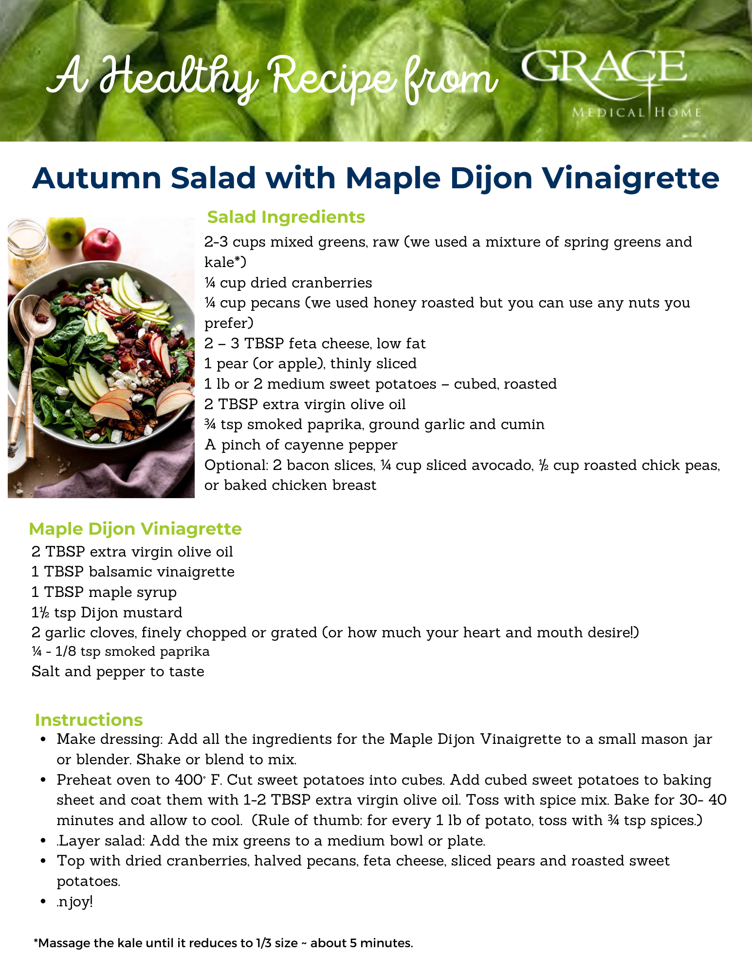 A Healthy Recipe from Grace Medical Home — Grace Medical Home