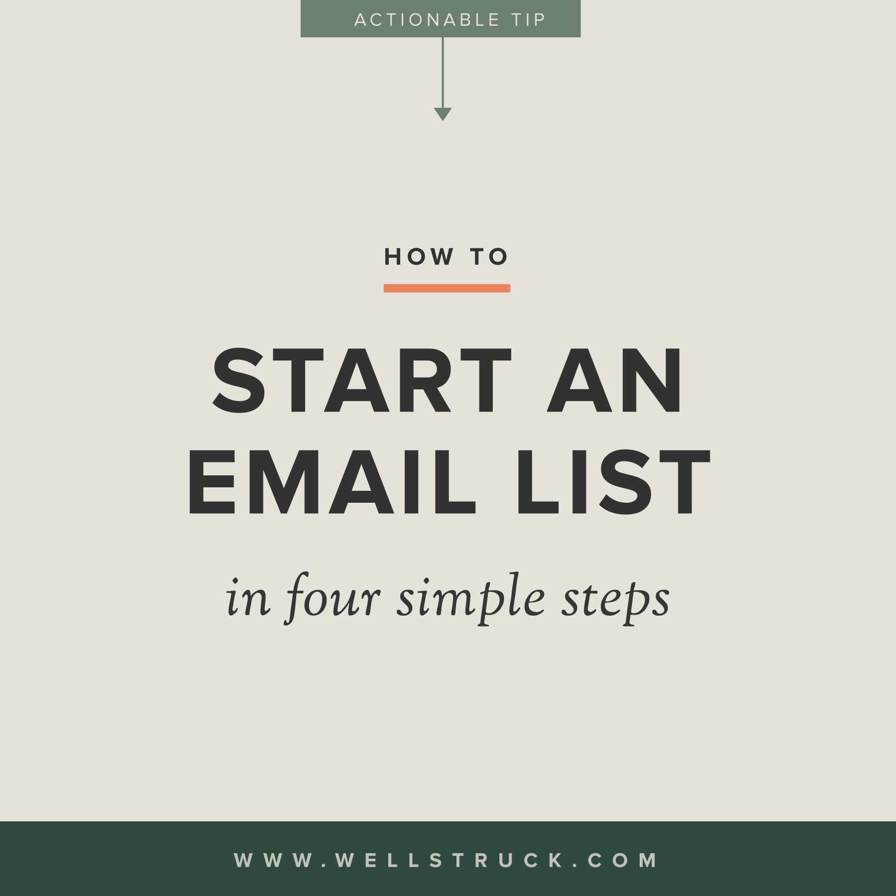 Start an Email List | Wellstruck