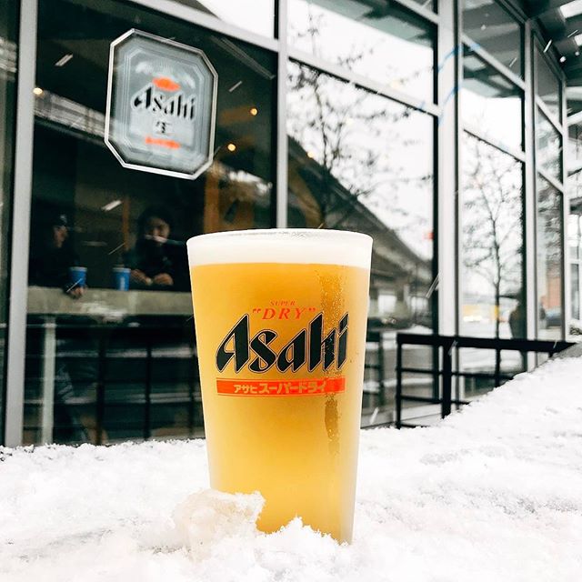 Chilled. Asahi draft beer is now available at TAKO! Perfect for your Friday night.🍻