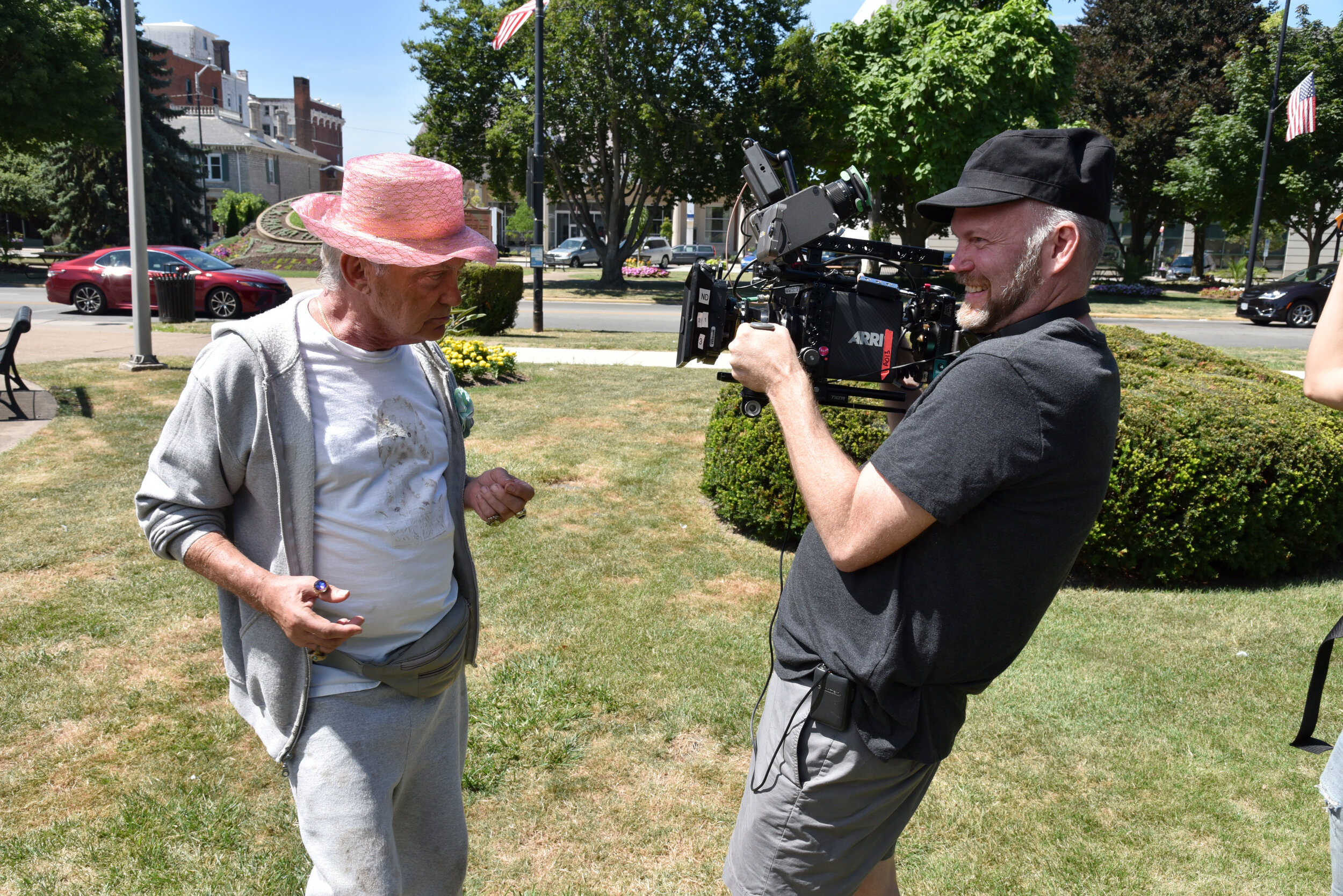  Udo Kier and writer/director Todd Stephens behind the scenes of SWAN SONG, a Magnolia Pictures release. Photo by Chris Stephens. Photo courtesy of Magnolia Pictures.  