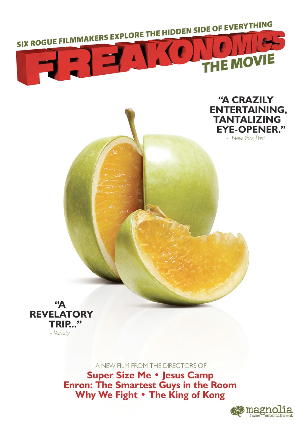  Freakonomics  Stephen J. Dubner, Steven D. Levitt Dan O'Meara, Chris Romano, Chad Troutwine Alex Gibney, Eugene Jarecki, Heidi Ewing, Morgan Spurlock, Rachel Grady, Seth Gordon 