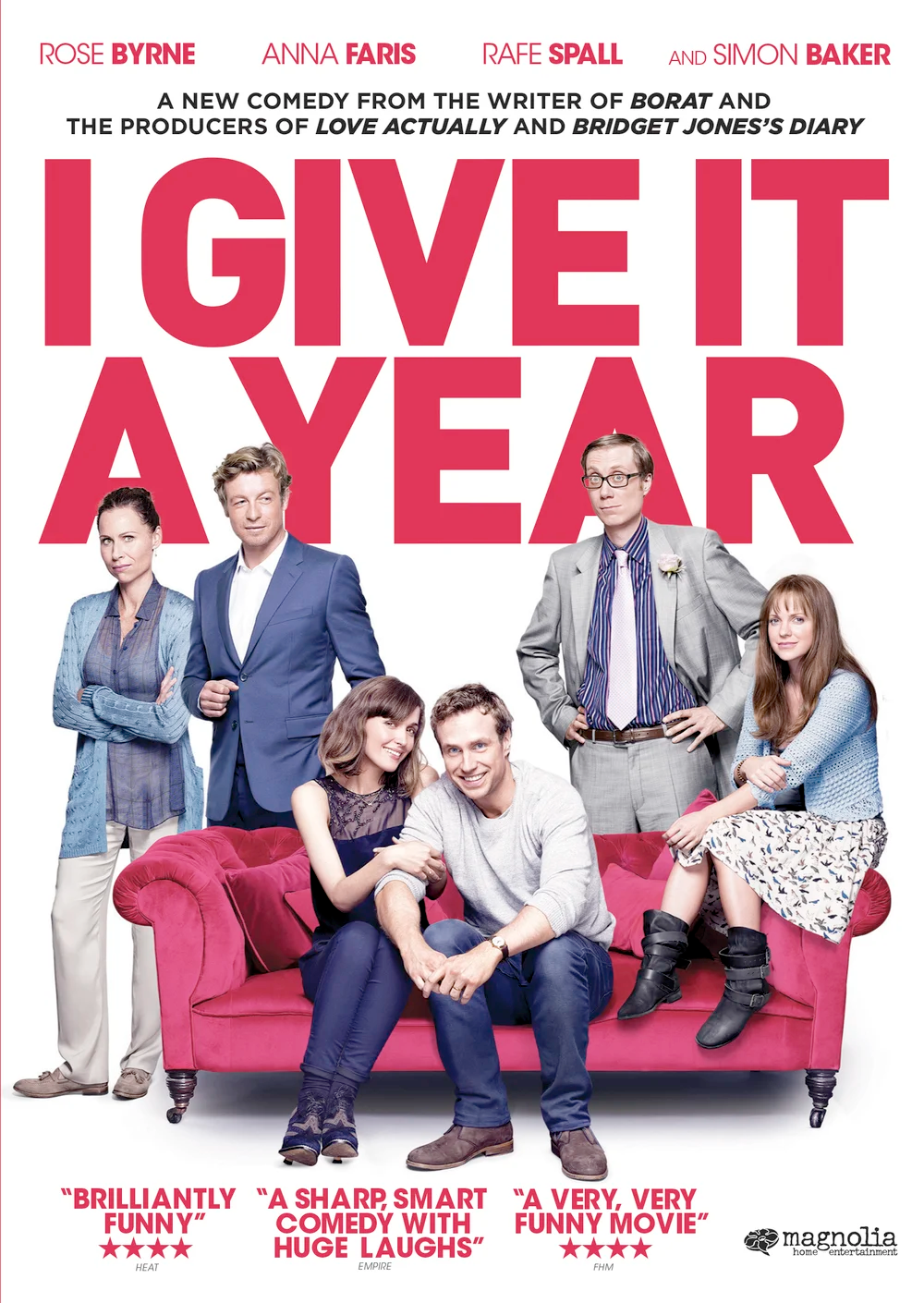  I Give It A Year  Rose Byrne, Rafe Spall, Anna Faris, Simon Baker, Stephen Merchant, Minnie Driver  Tim Bevan, Eric Fellner, Kris Thykier  Dan Mazer 