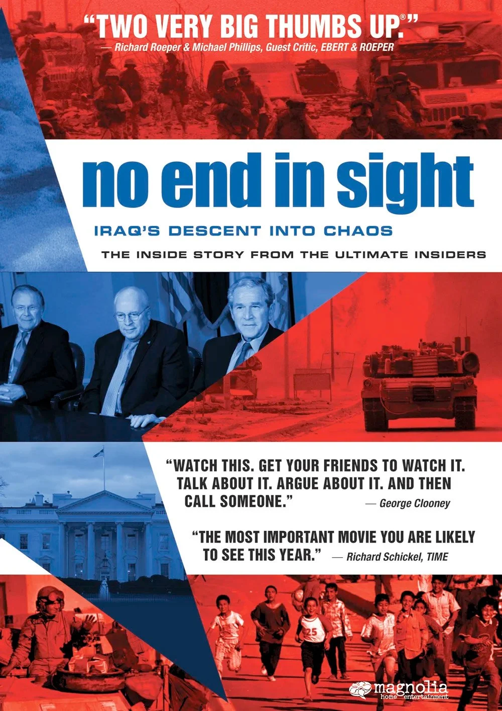  No End in Sight  Campbell Scott; Themselves: Barbara Bodine, Chris Allbritton, Col. Lawrence Wilkerson, Colonel Paul Hughes, Walter Slocombe  Audrey Marrs, Jessie Vogelson, Charles Ferguson, Jennie Amias  Charles Ferguson   