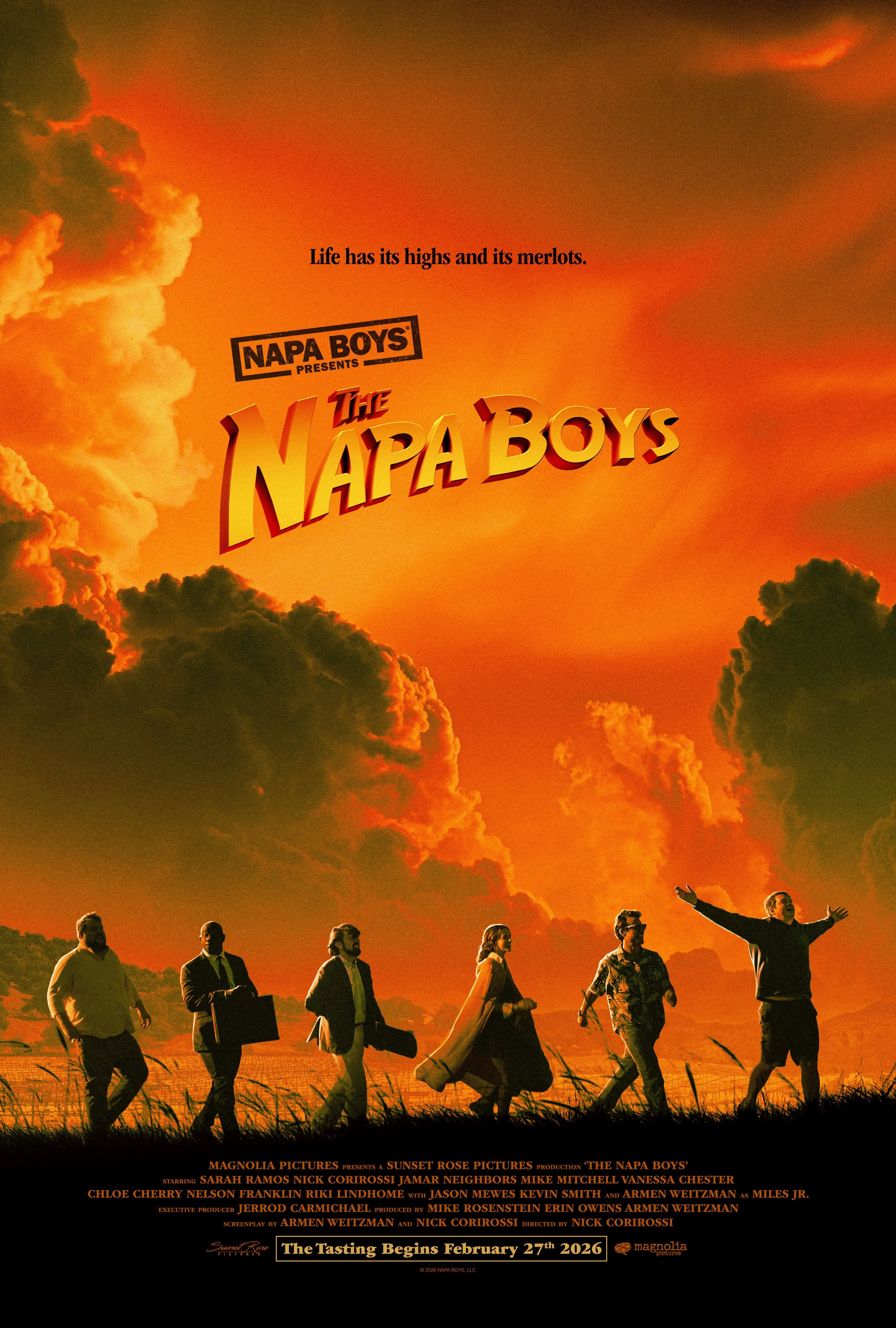  Theatrical one-sheet for THE NAPA BOYS, a Magnolia Pictures release. Photo courtesy of Magnolia Pictures.  