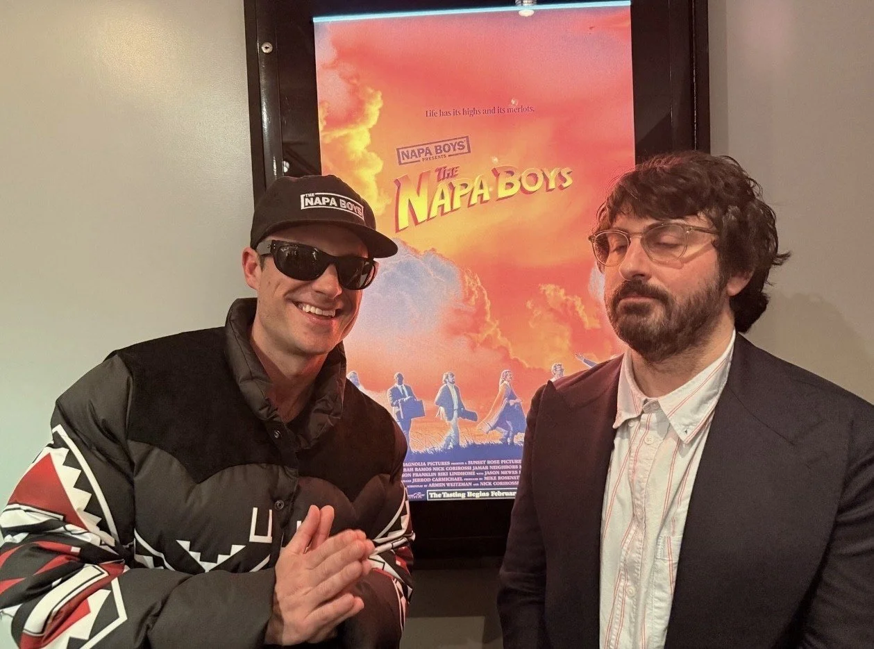  Director Nick Corirossi and writer Armen Weitzman of THE NAPA BOYS, a Magnolia Pictures release. Photo credit: Henry Winkler. Photo courtesy of Magnolia Pictures.  