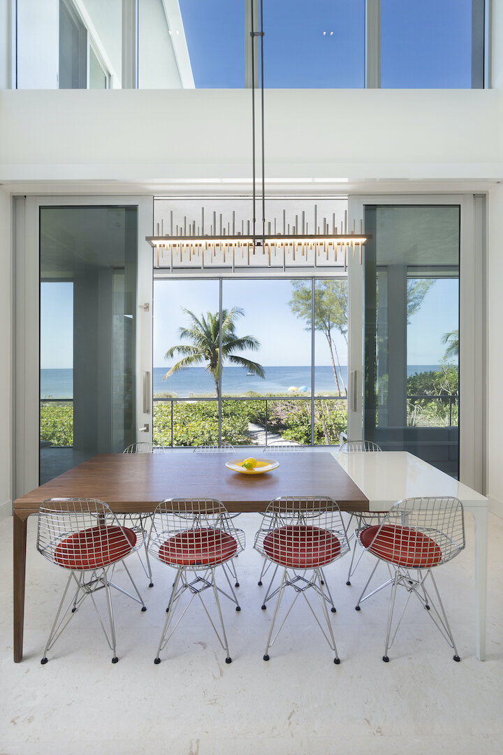   3. Ventilation &amp; Views:  Villa Captiva’s strategically located, expansive windows and sliding glass doors provide cross-ventilation, promote a seamless flow from indoors to outdoors, and frame stunning views of the Gulf of Mexico. The result is