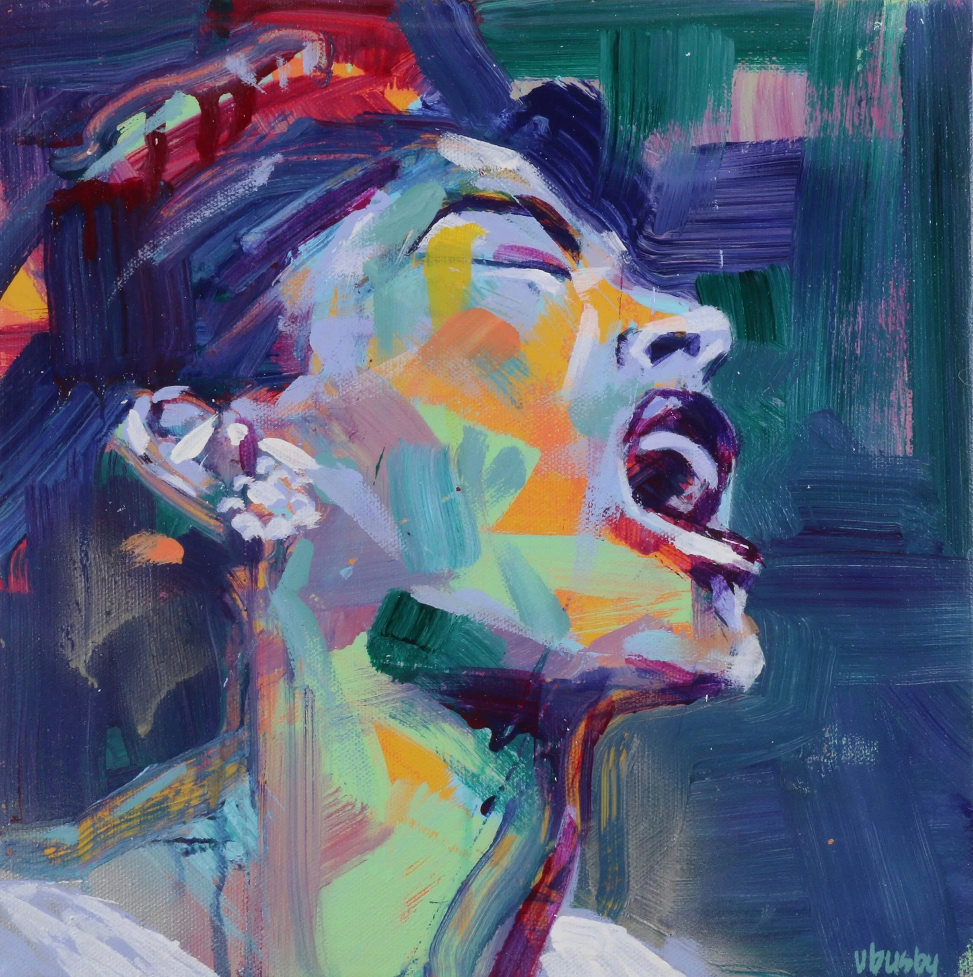 0289_G_26 | Billie Holiday | 🟢 AVAILABLE at studio
12 x 12 inches | acrylic on gallery cradled board