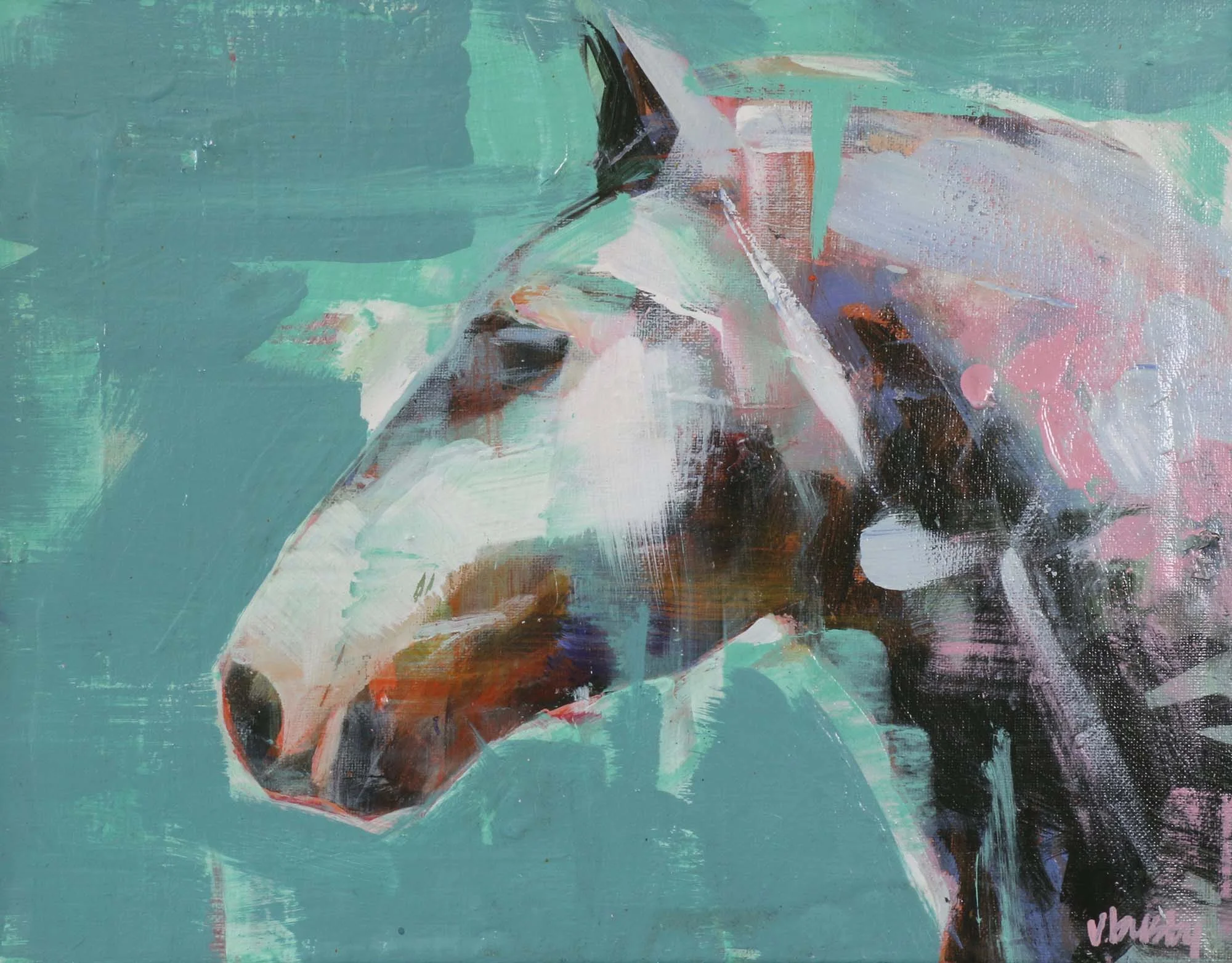 ARP_01_Percheron Stallion_ 11 x 14 inches _ available at the studio