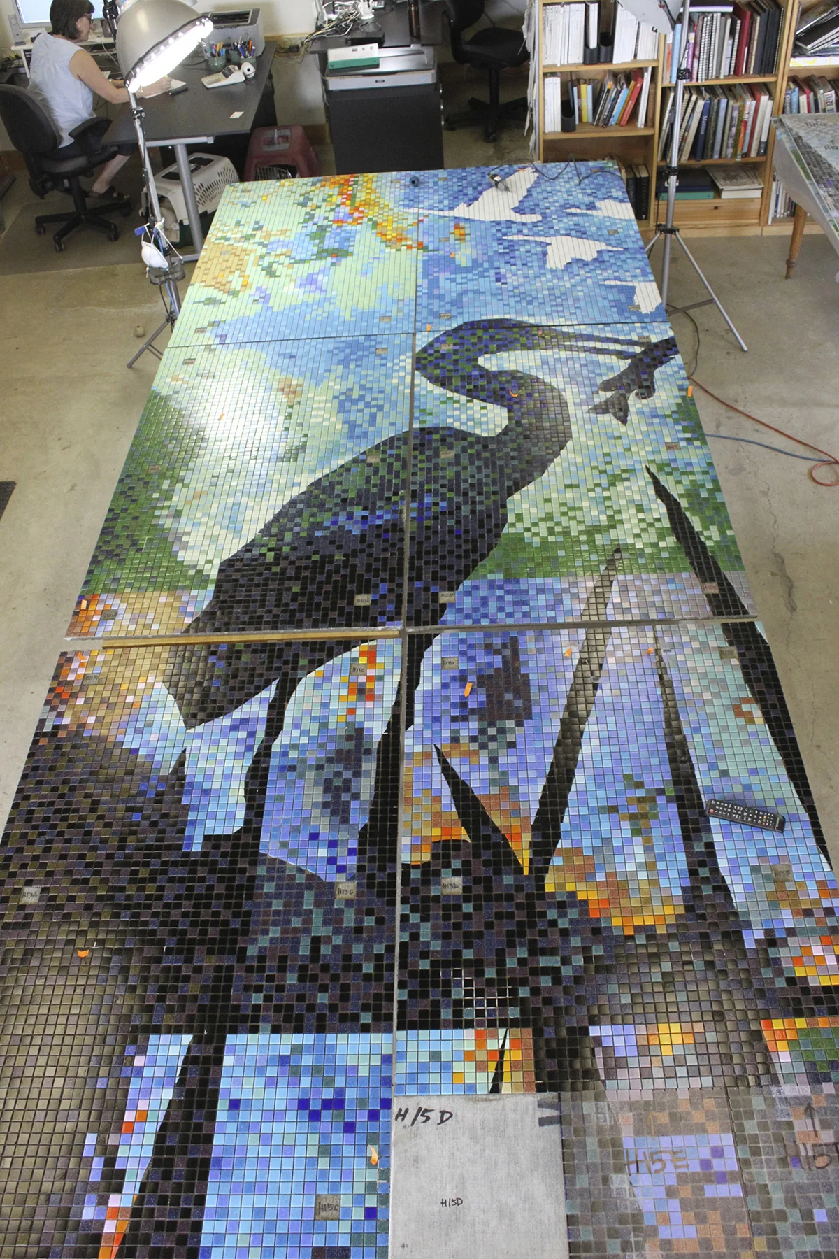 Heron fabrication on panels