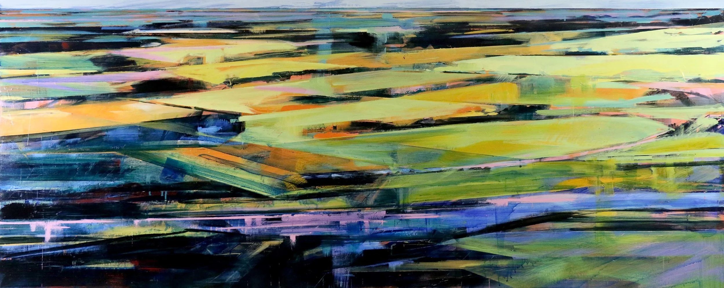 0092_L_12_15 | Winding Thru August | 32 x 80 in