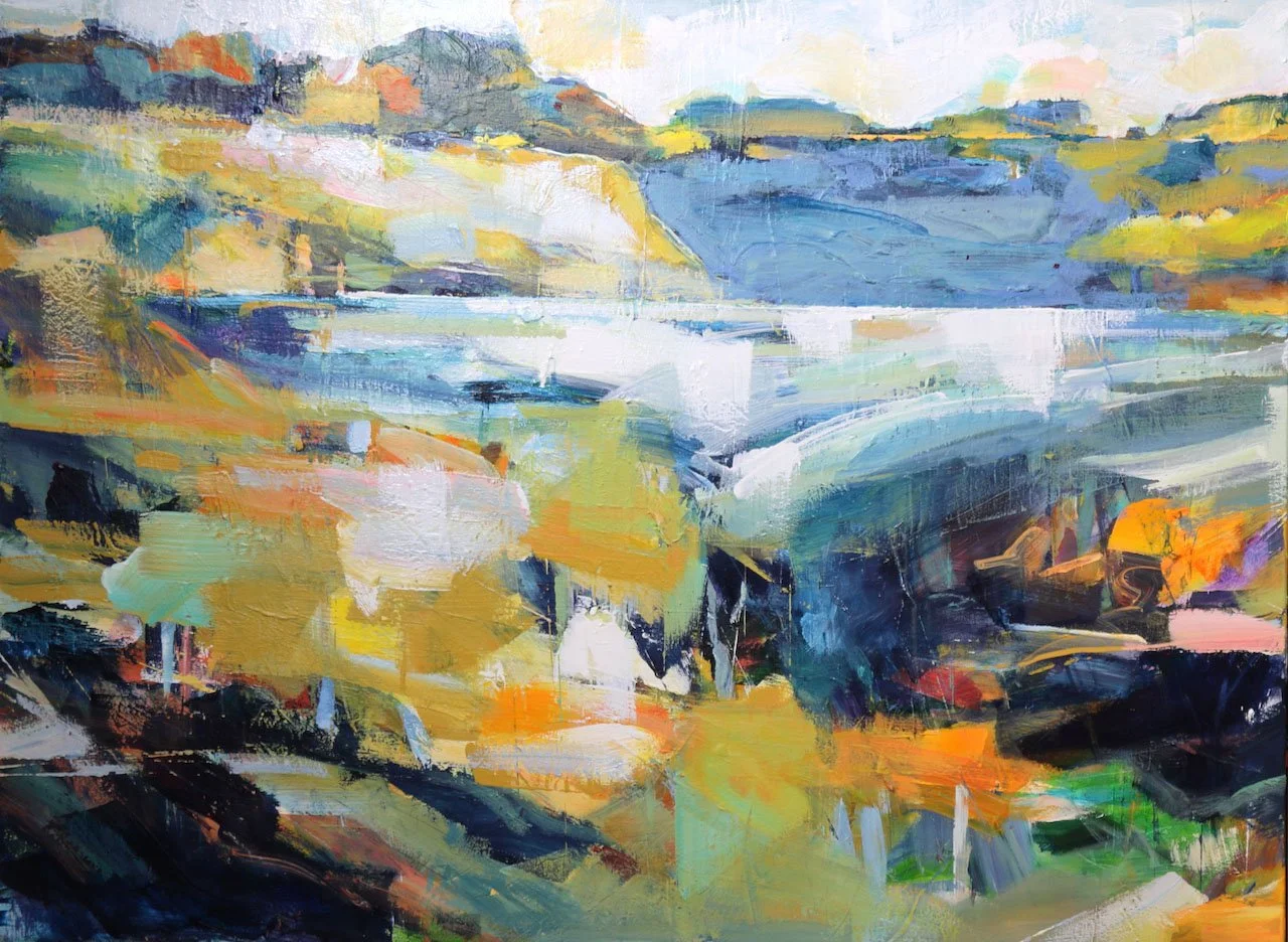 Moments of Reflection | 30 x 40 inches | diptych (left) acrylic on canvas