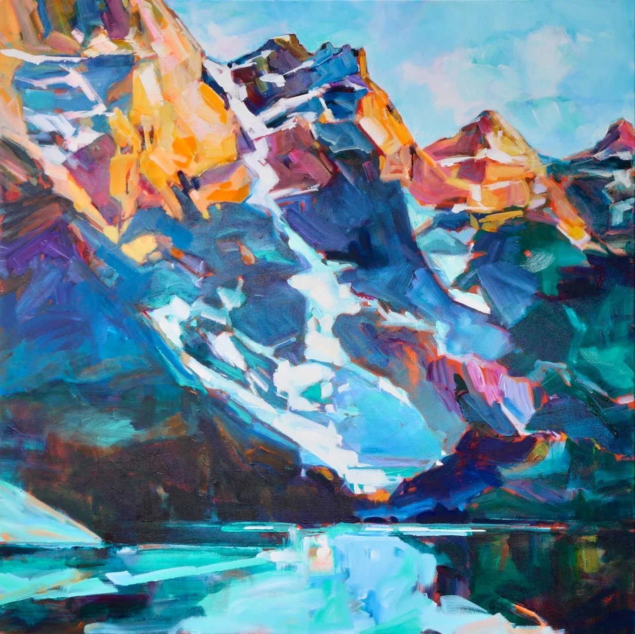 0717_| Moraine Lake 2_ 2026 | 🟢 AVAILABLE at studio
48 x 48 inches | acrylic on gallery canvas