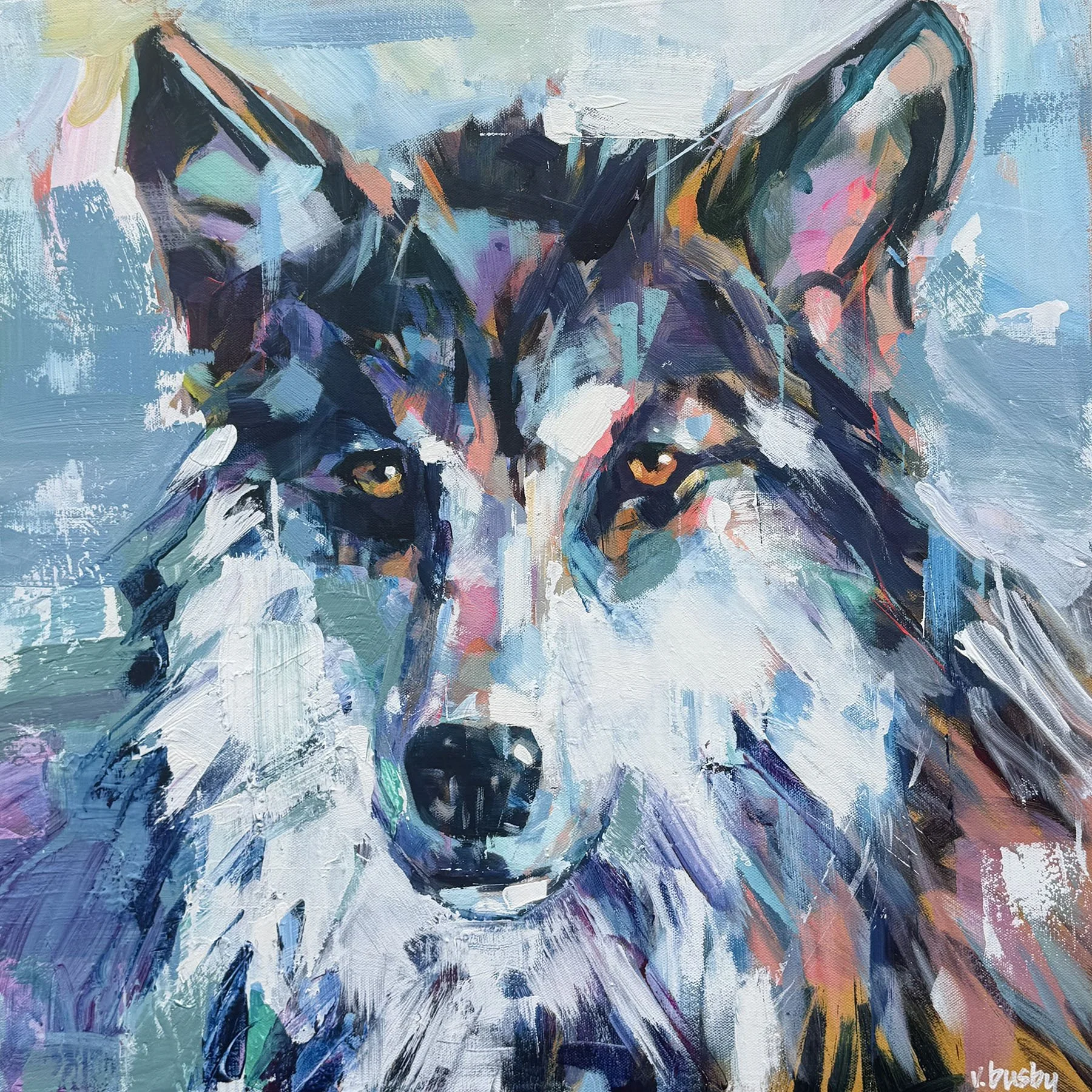 0725_26 | “Loyal to the Pack “ 26 | Sold 🔴
24 x 24 inches | acrylic on canvas