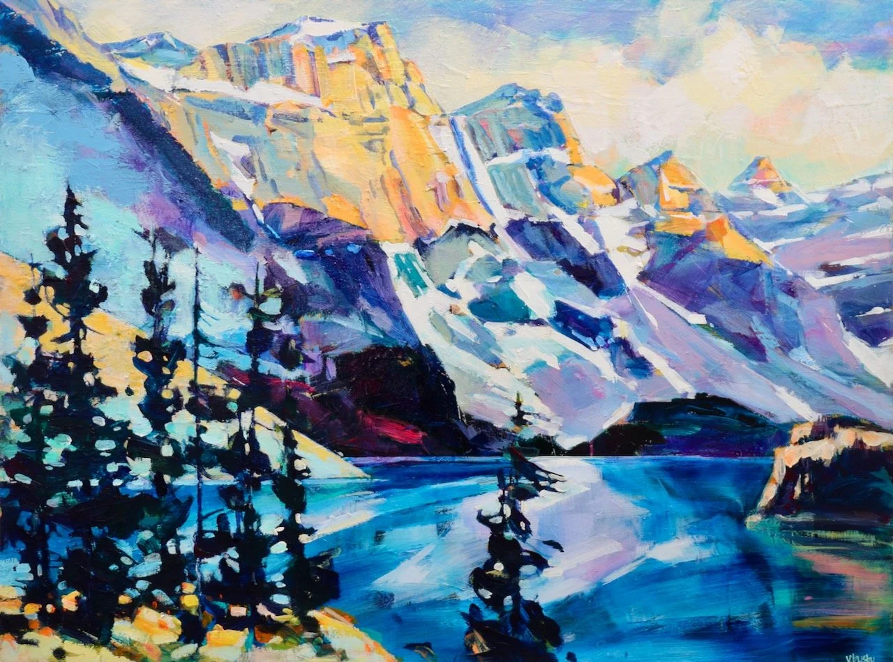 0698_ 02 26 | Moraine Lake Gold | Sold 🔴
36 x 48 inches | acrylic on gallery birch