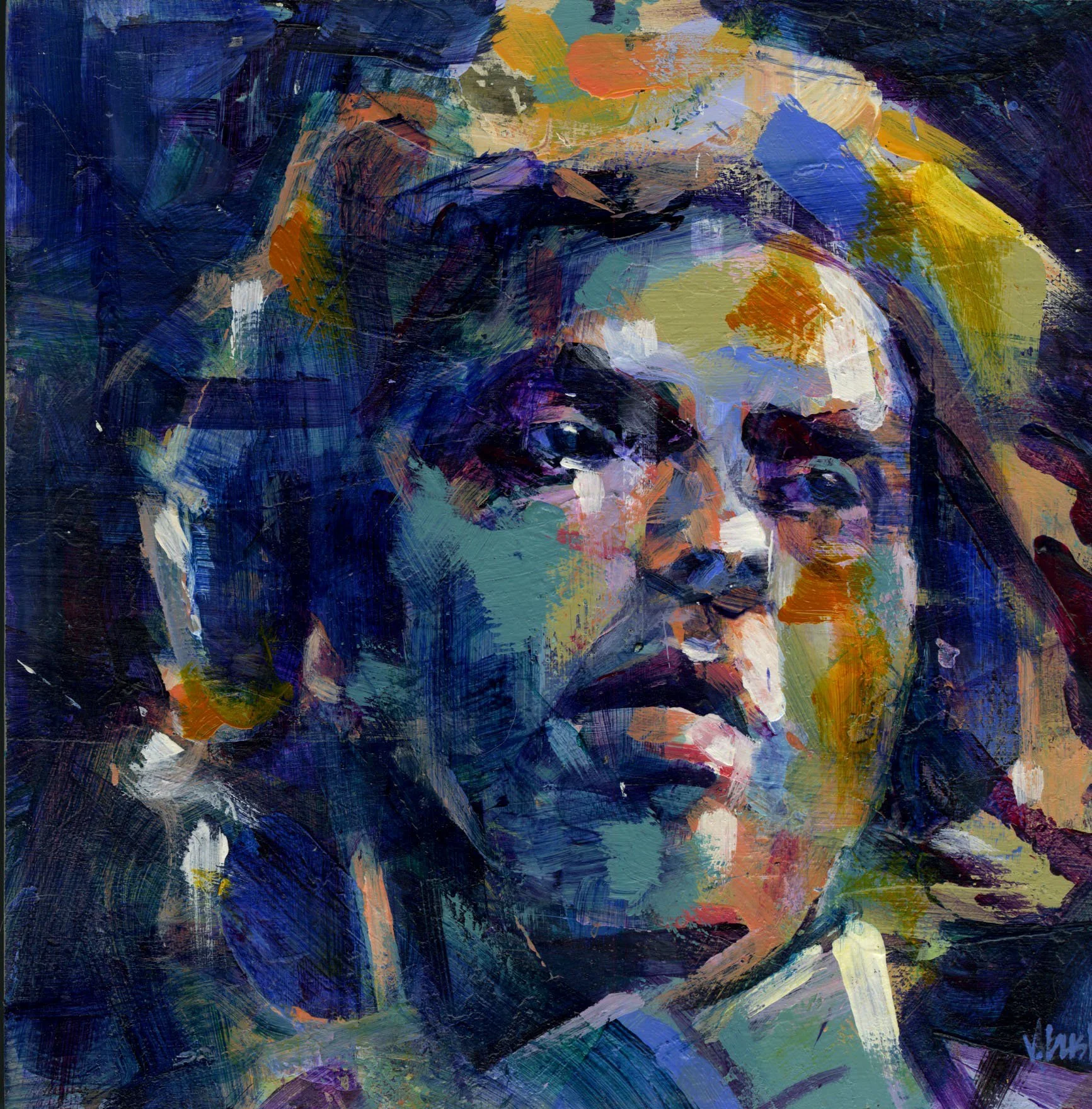 0726 _26 | Van Morrison_04 | 🟢 AVAILABLE at studio
12 x 12 inches | acrylic on gallery cradled board