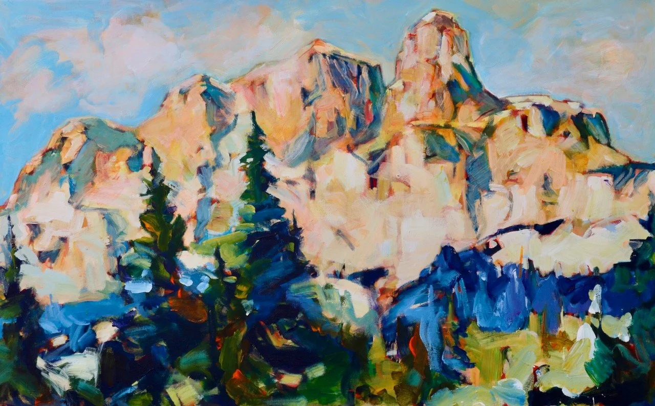 0707_| Castle Mountain 2026 | 30 x 48 inches | acrylic on gallery canvas
