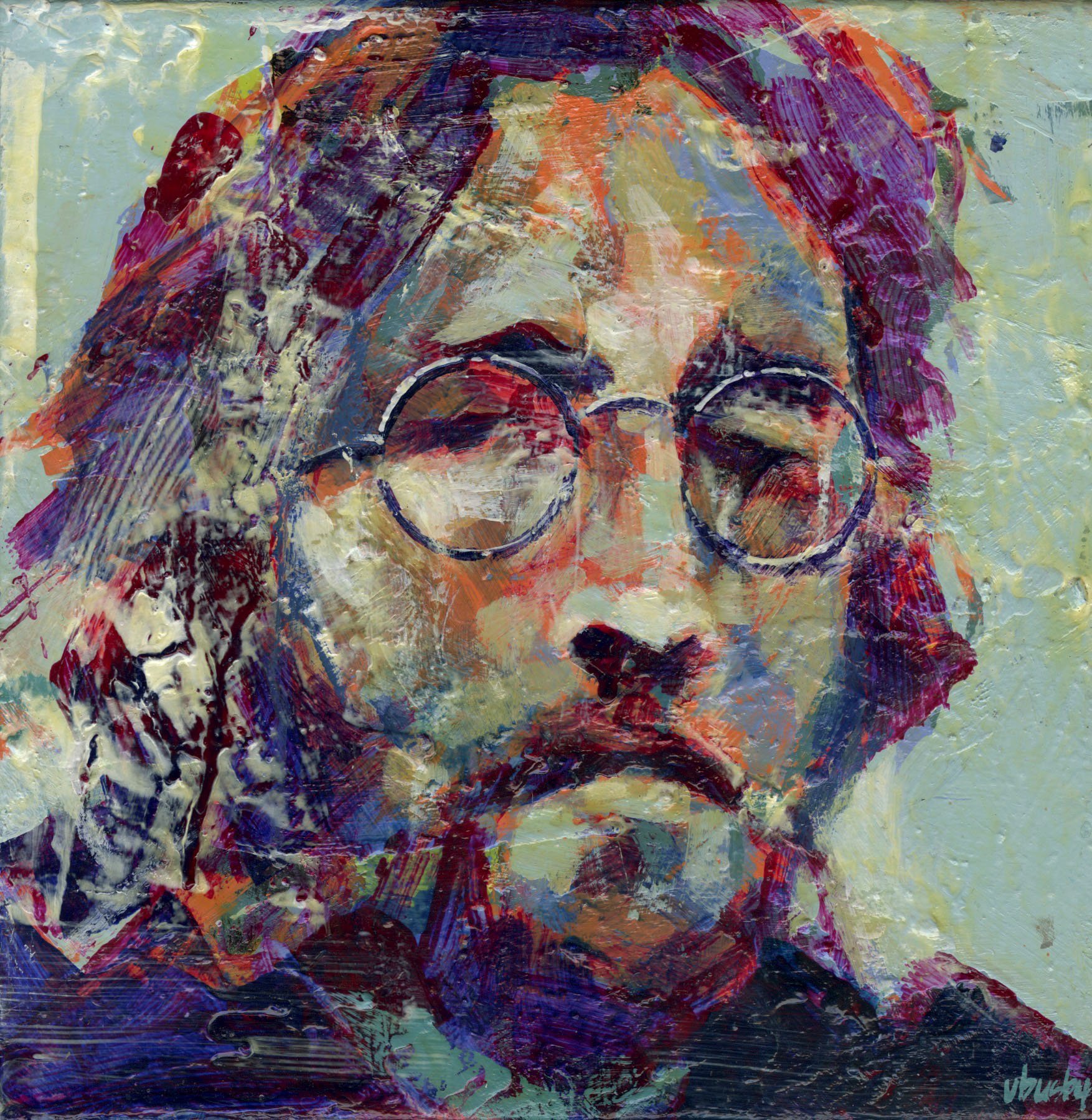 0236_26 John Lennon_04 | 🟢 AVAILABLE at studio
12 x 12 inches | acrylic on gallery cradled board