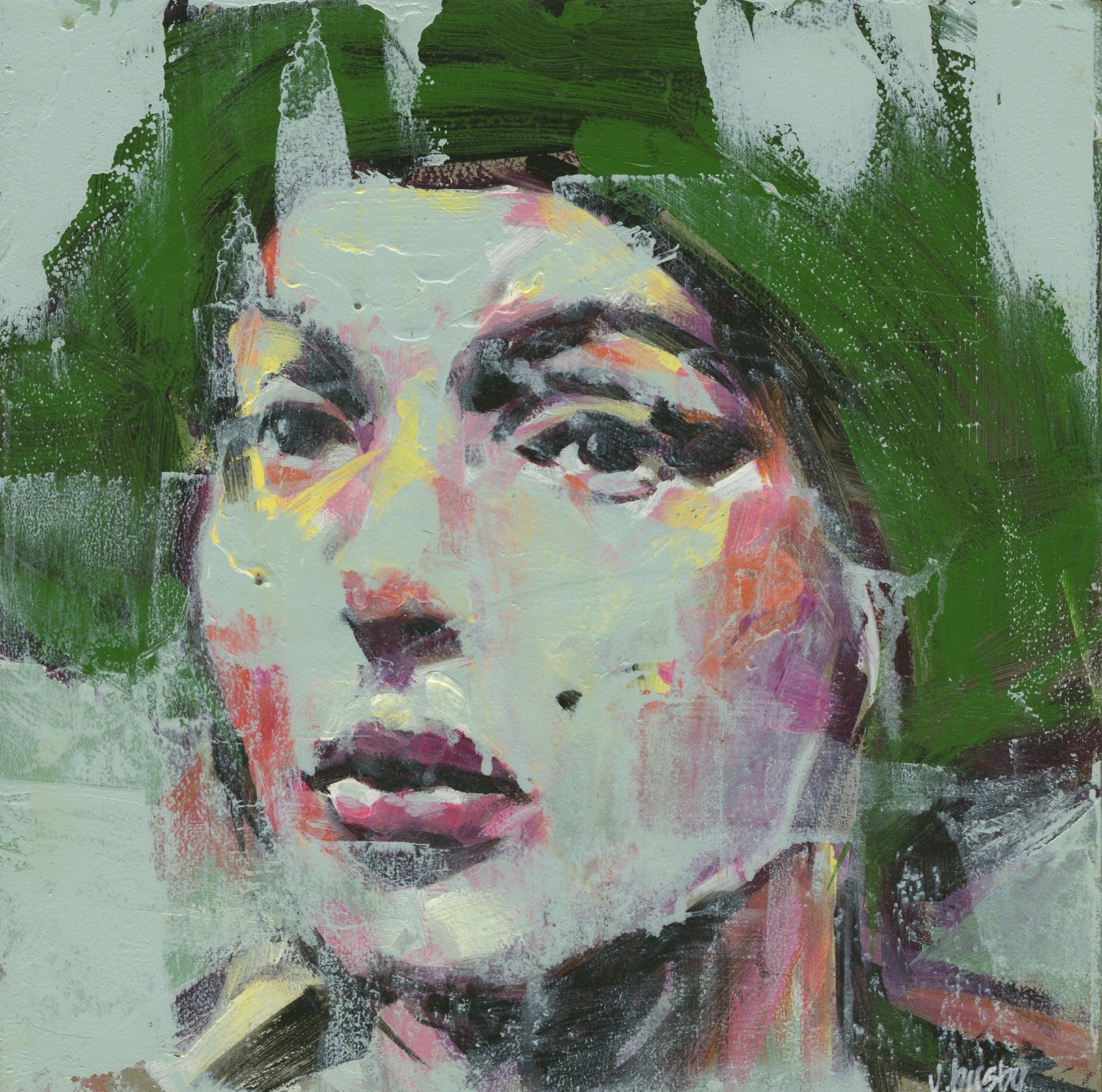 Young Marilyn in a Green Hat 26-3 🟢 AVAILABLE at studio
12 x 12 inches | acrylic on gallery cradled board