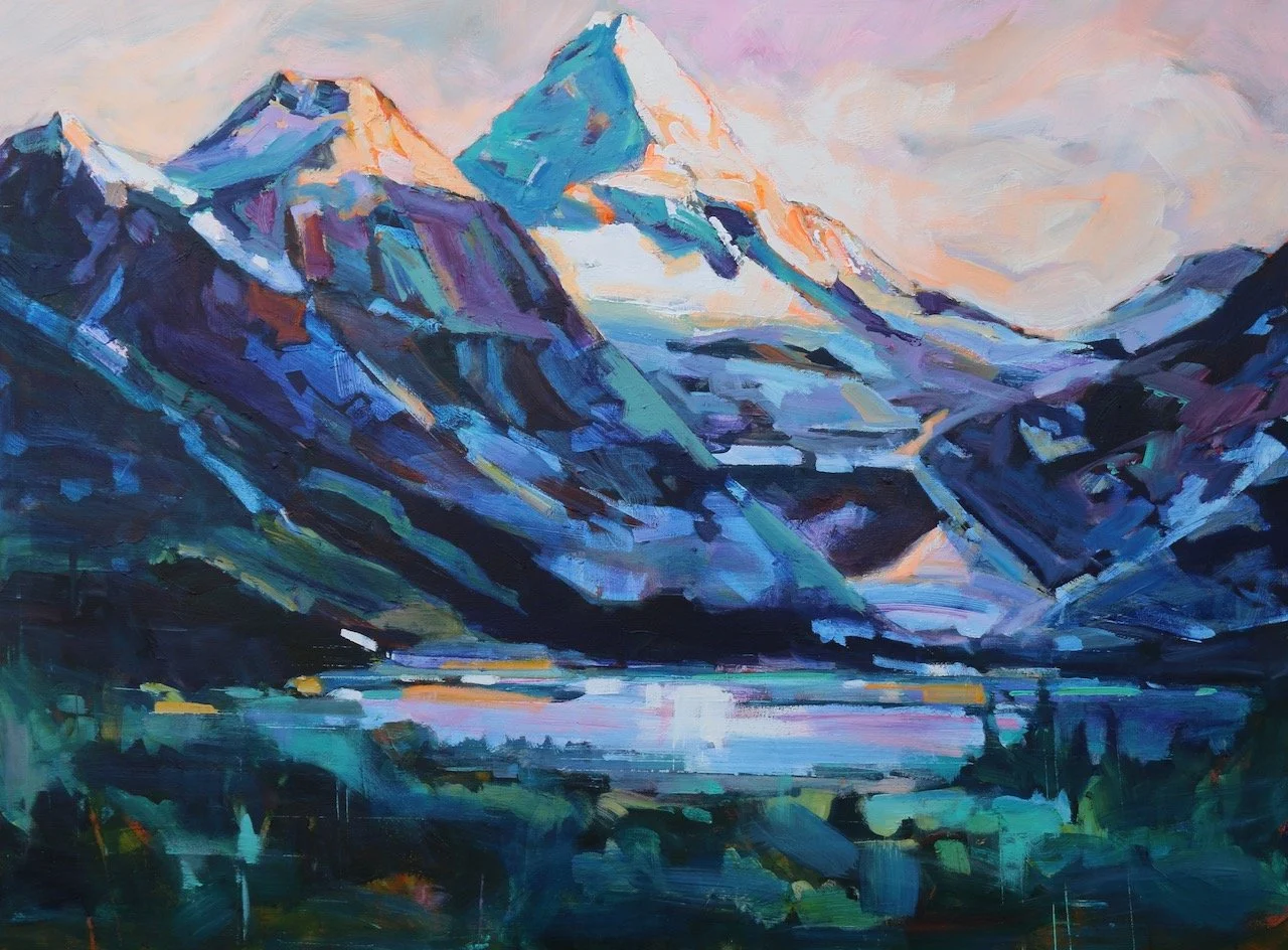 0709_05 | Mount Assiniboine 2026 |  36 x 48 inches | acrylic on gallery canvas | 