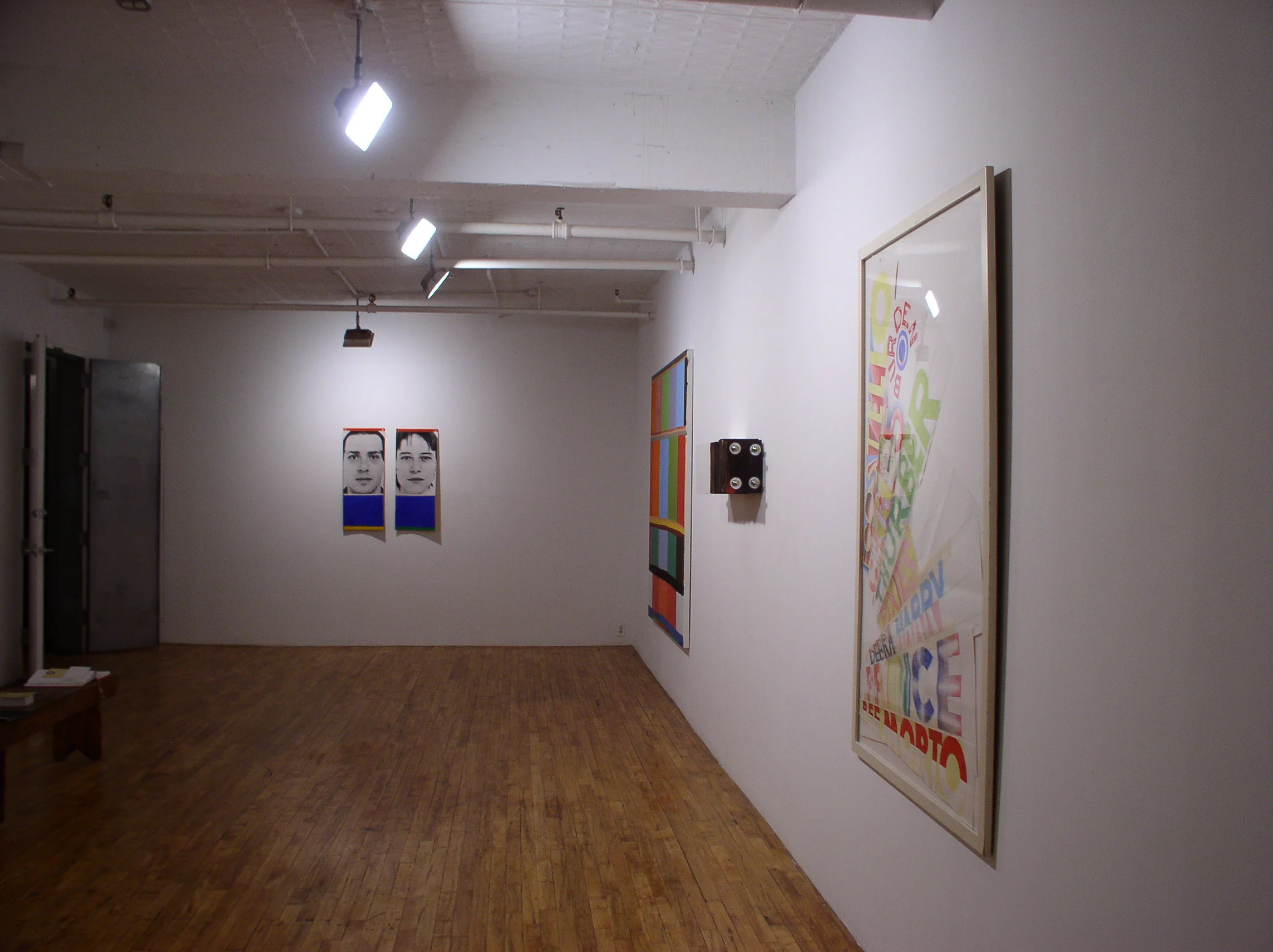  left to right: Lucio Pozzi, Stanley Whitney, Gary Kuehn, Jeffry Mitchell 