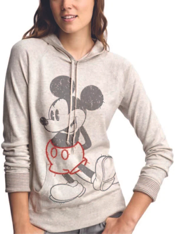 Mickey Mouse with stitching sweatshirt 