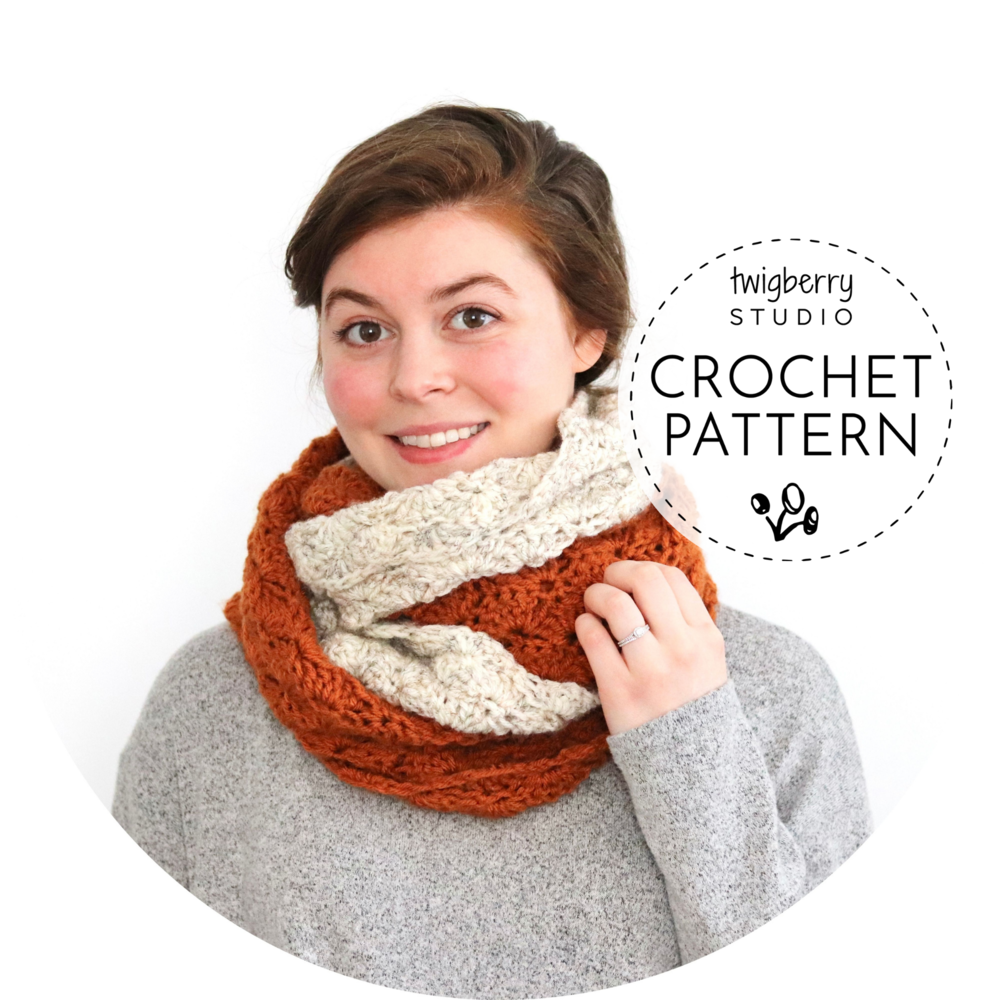 Shades of Denim Cowl Crochet Yarn Kit