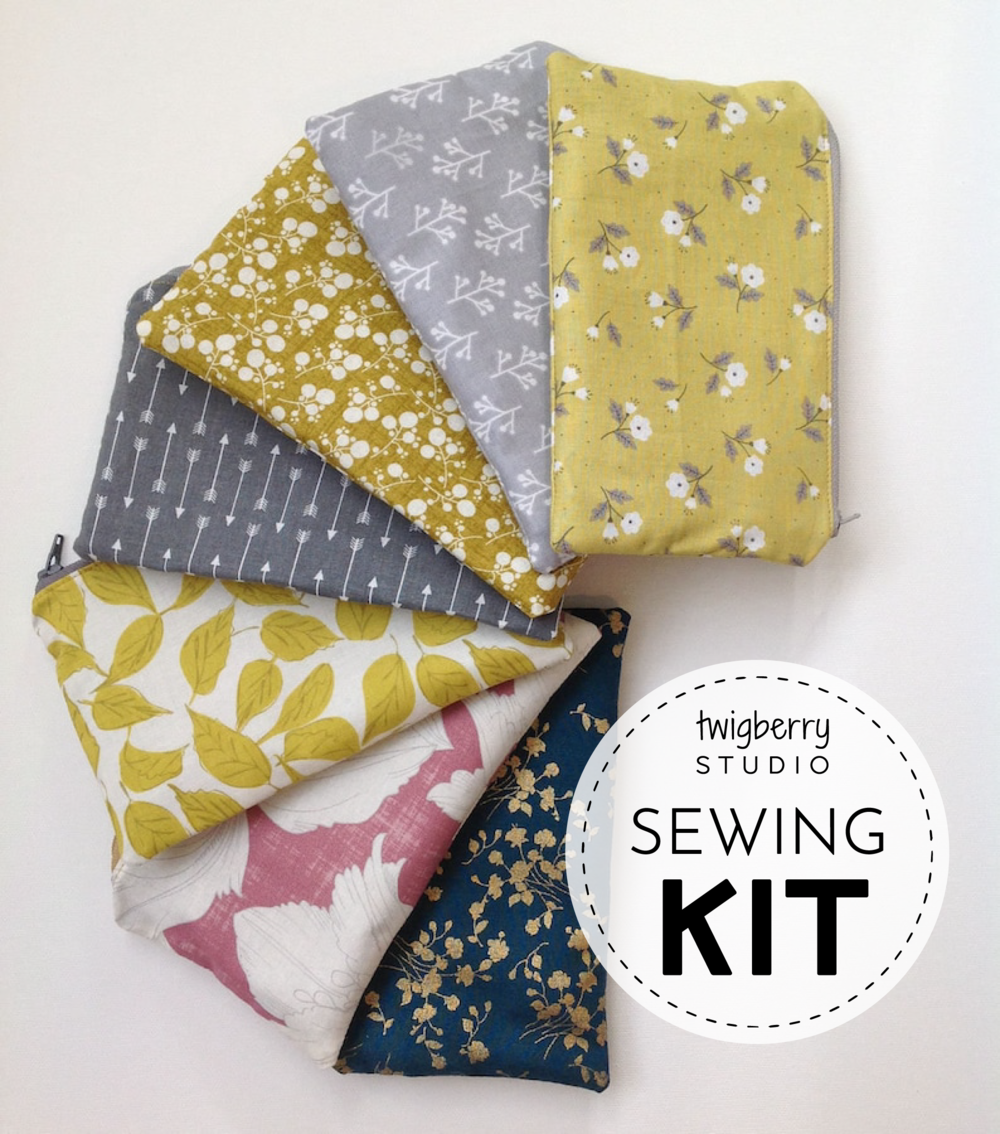 DIY Zippered Pouch Sewing Pattern KIT – BLISS JOY BULL