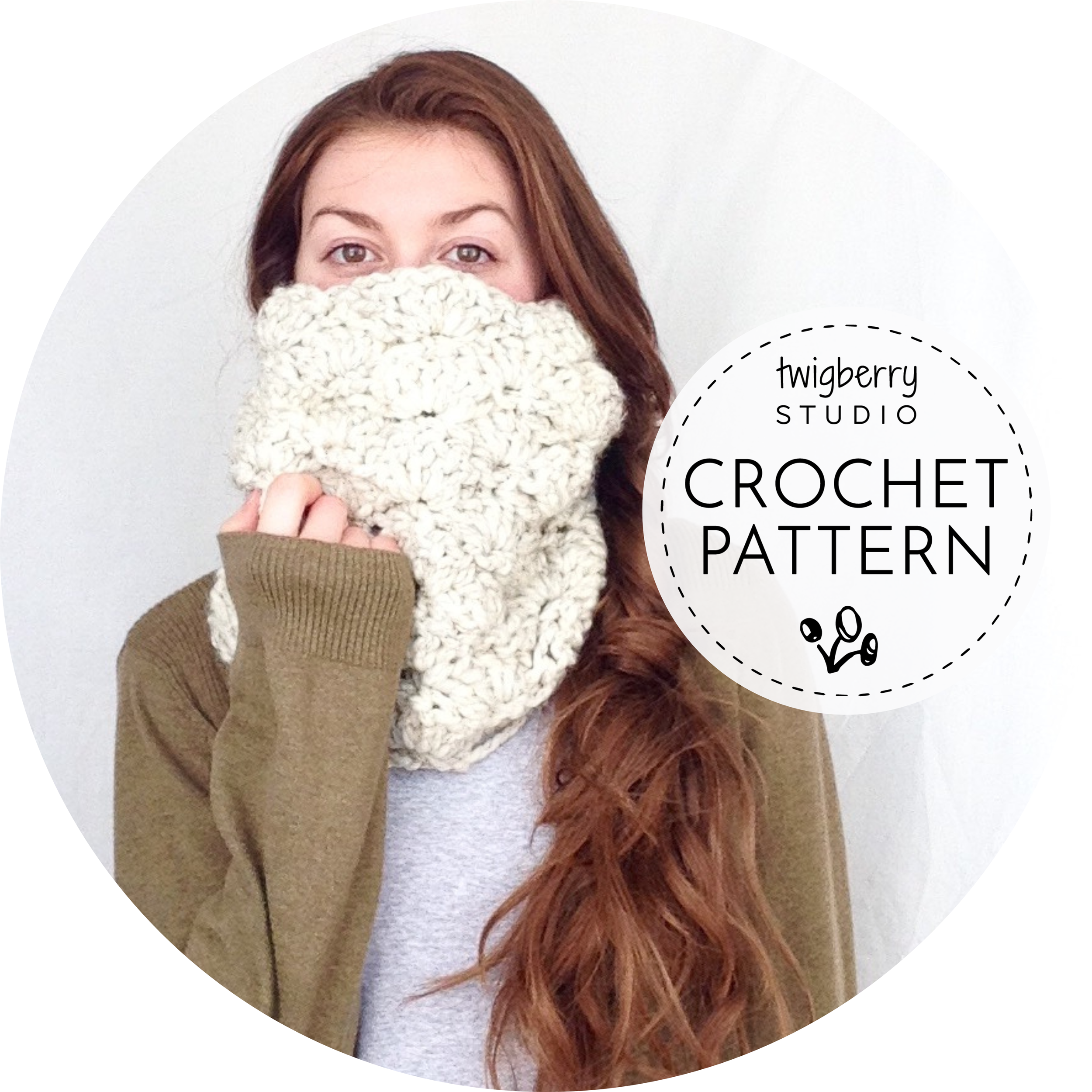 Crochet Cowl Pattern, Lace Crochet Cowl Pattern, Shell Stitch Cowl Pattern.png