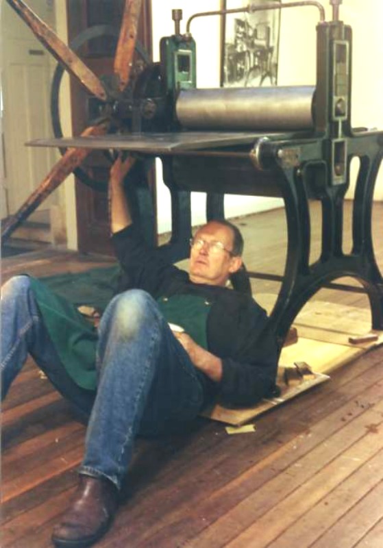 Restoring Rose Lindsay's press at Springwood