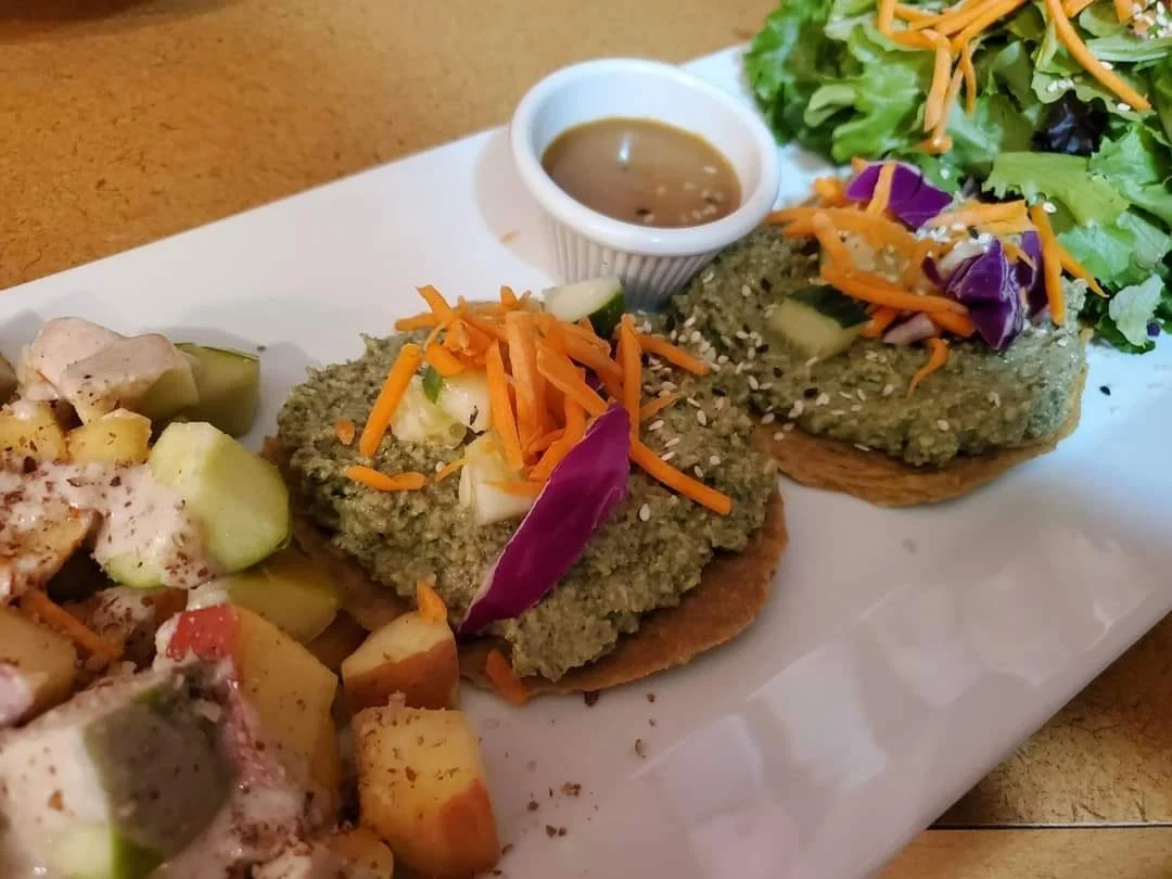 Pumpkin Seed Cheese Flatbread Dinner