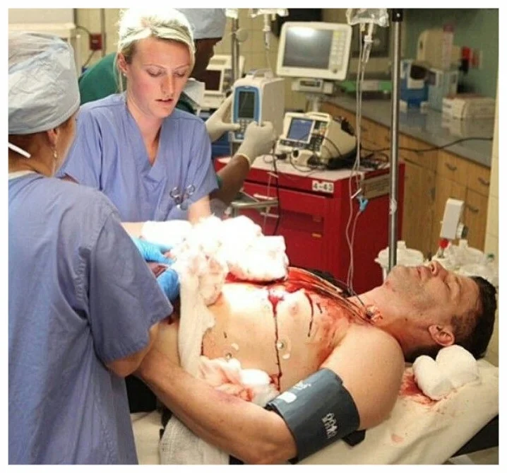  ORs, ERs, ICU, NICUS...  I like doing medical.&nbsp; The director wants more or less blood, more or less equipment, more or less action, more or less lights and monitors... but it's very straightforward.&nbsp; While the director and actor may delibe