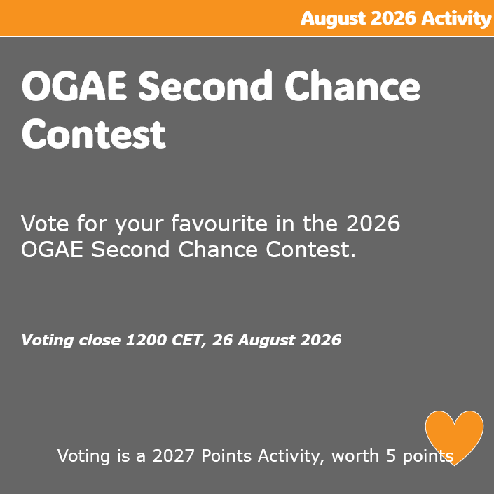 See below for info about OGAE  Second Change Contest Voting