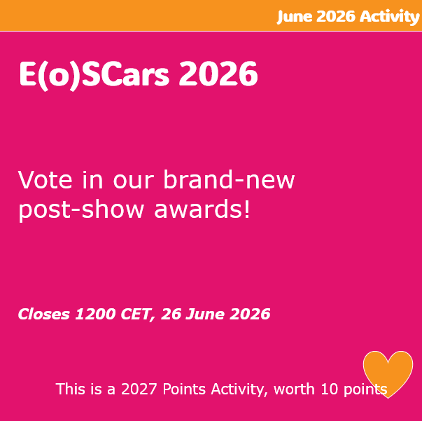 Image showing details of the ESC Oscars activity for this month. The information is repeated in text in the next paragraph.