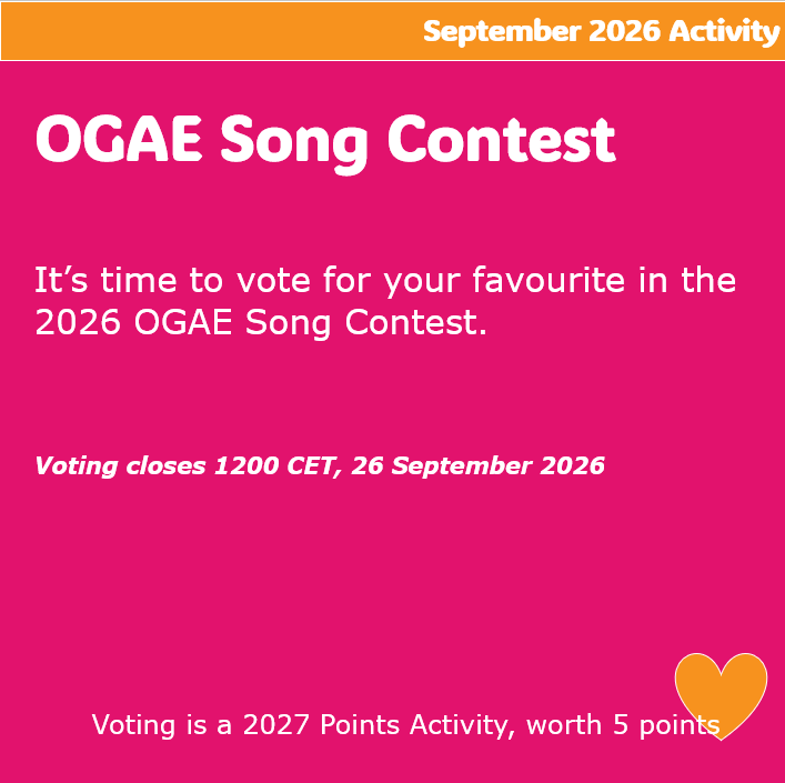 Scroll down for more info about the OGAE Song Contest Voting
