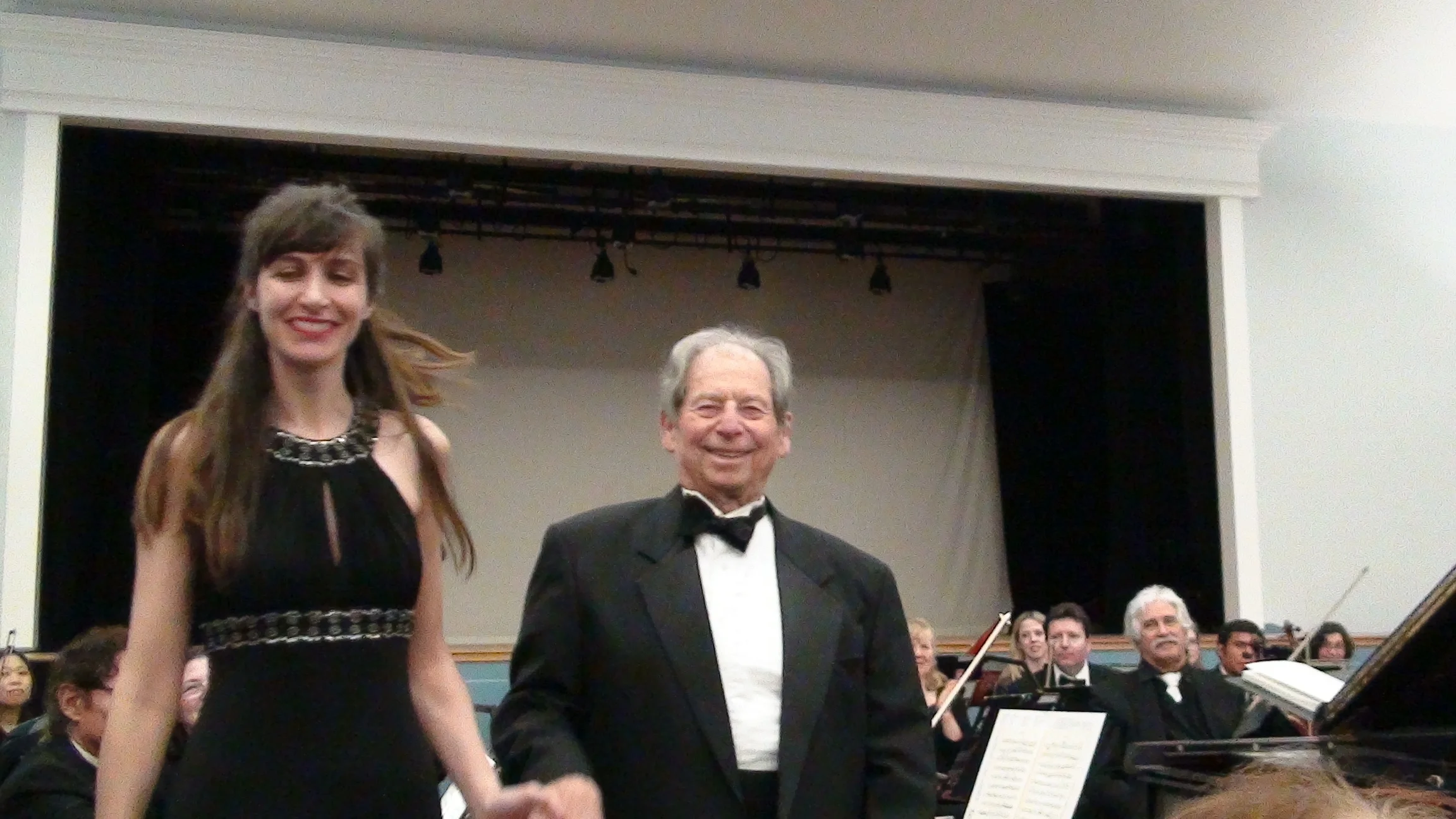 With conductor Joel B. Lish after Beethoven Piano Concerto N 5